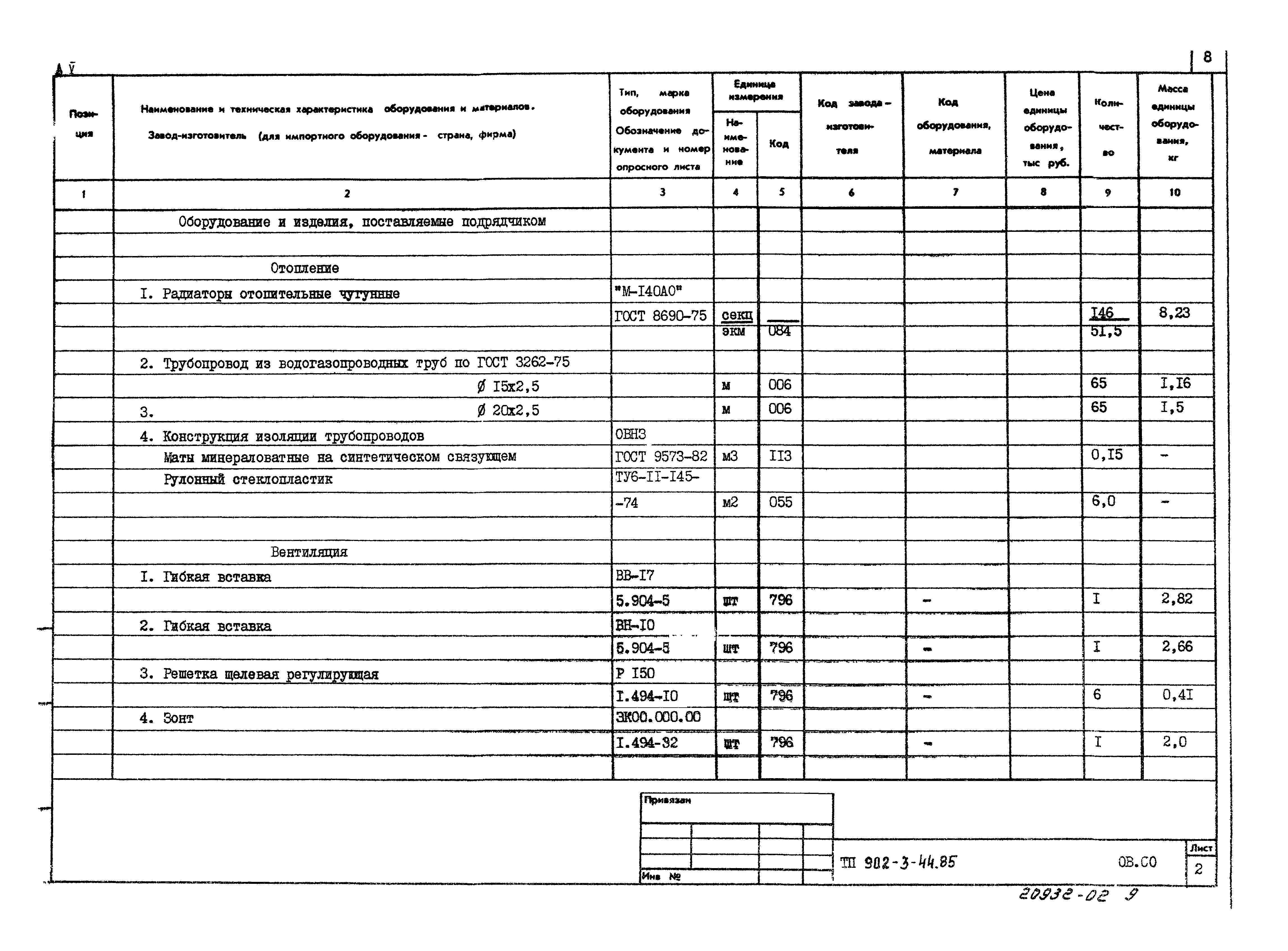 Типовой проект 902-3-44.85
