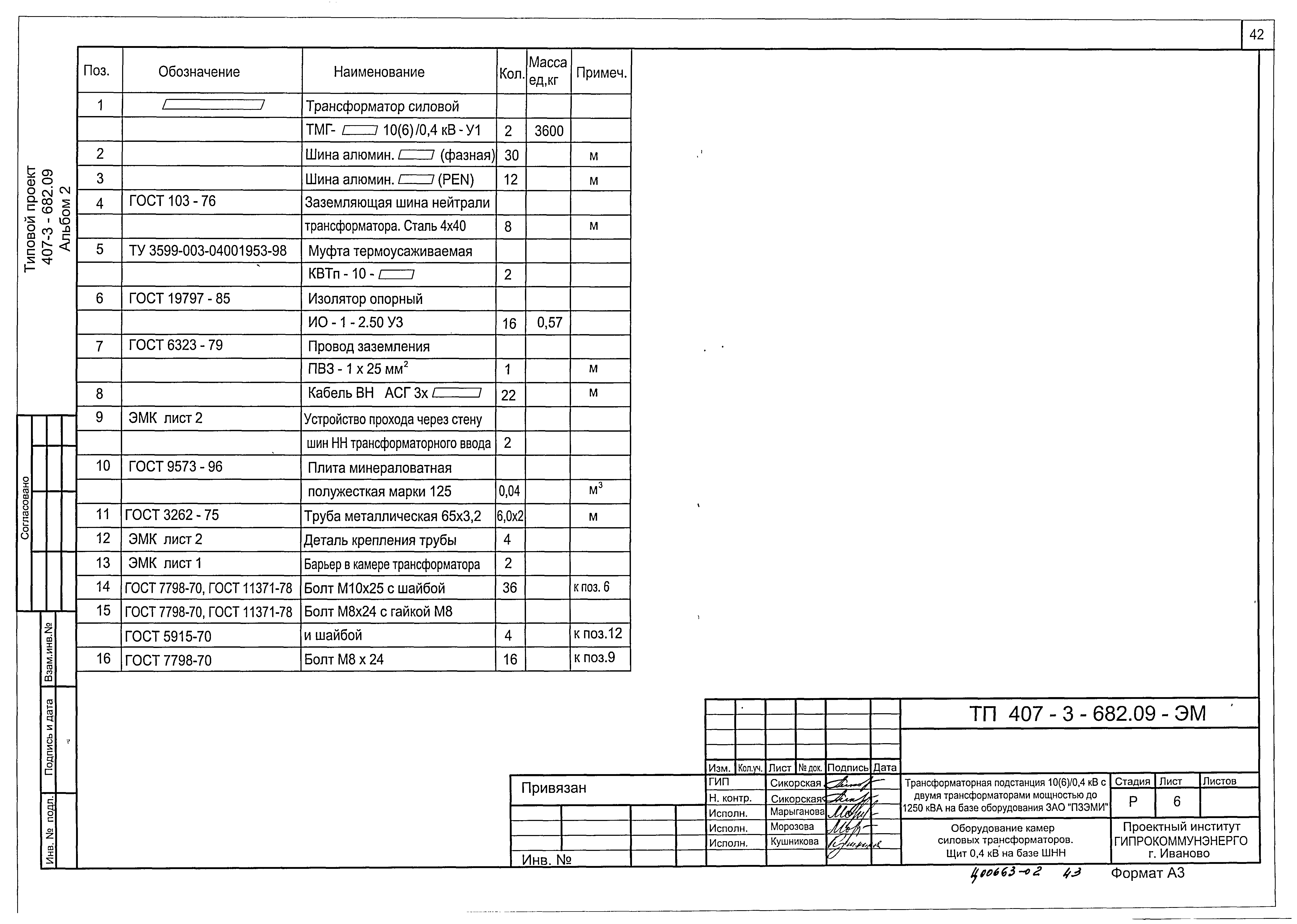Типовой проект 407-3-682.09