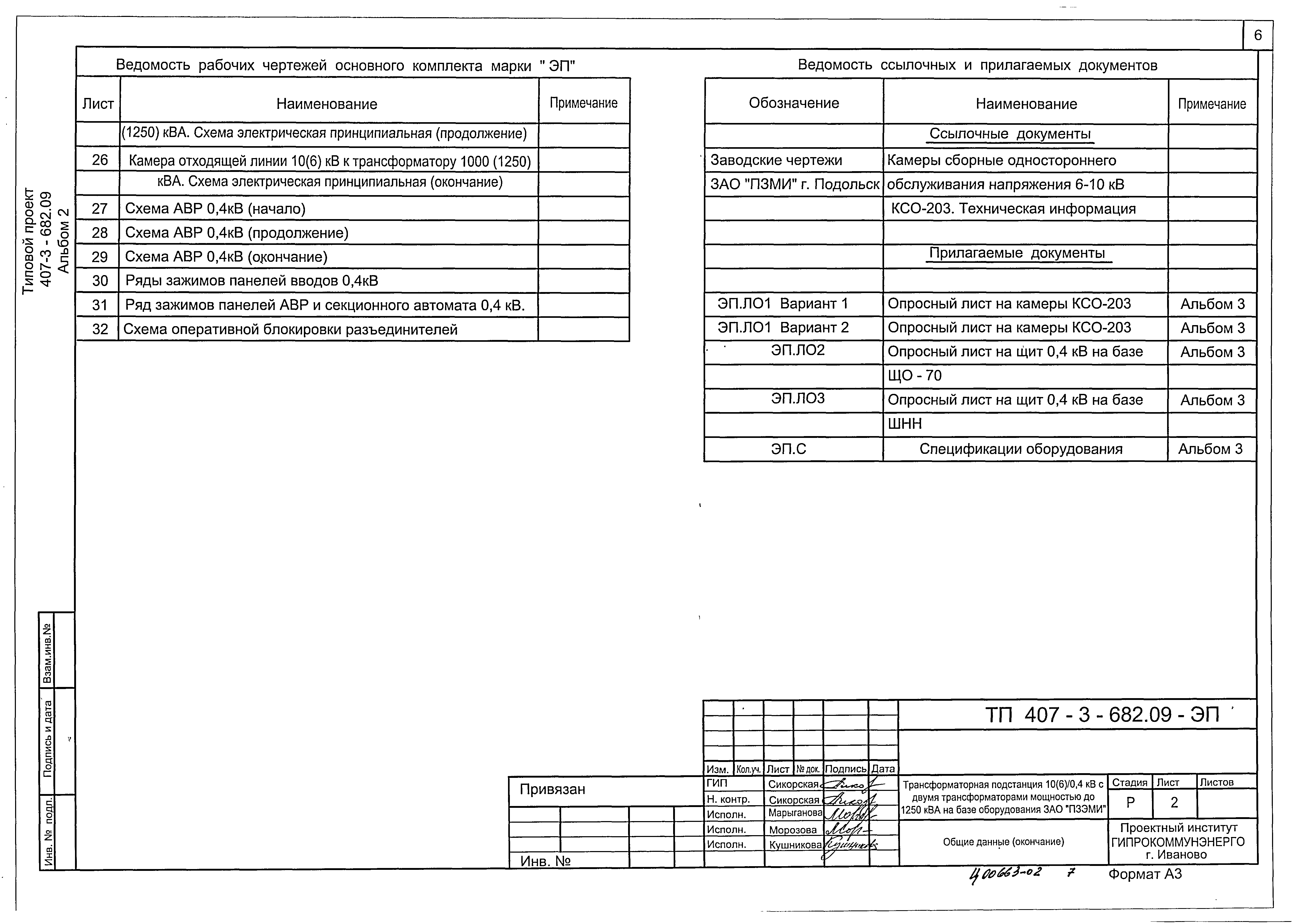 Типовой проект 407-3-682.09
