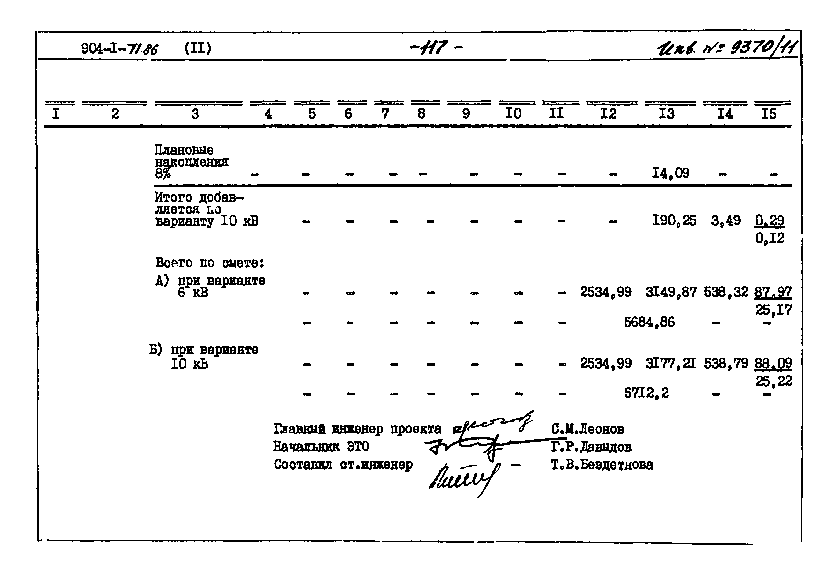 Типовой проект 904-1-71.86