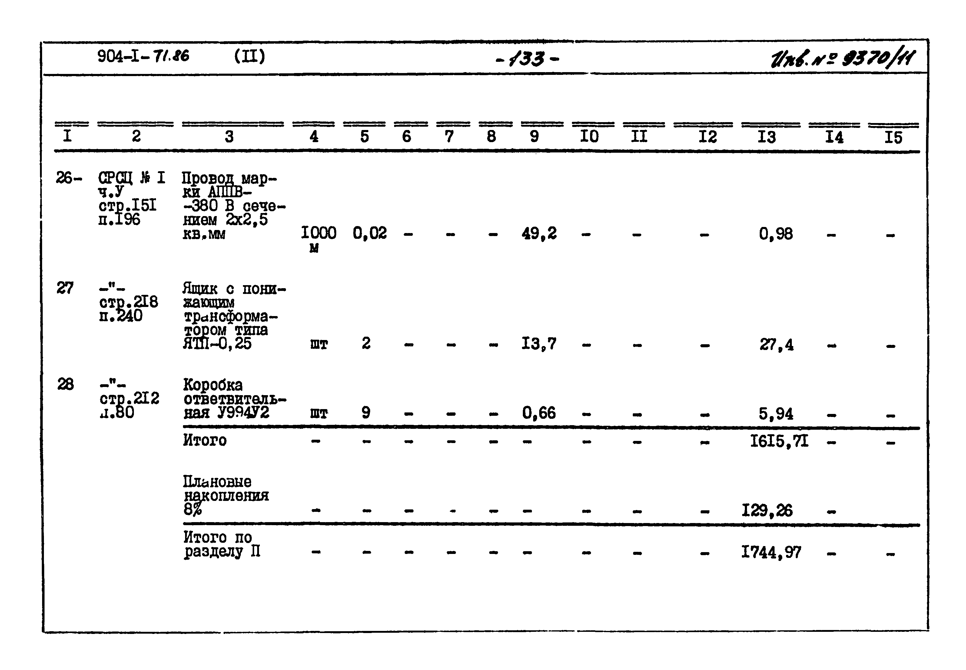 Типовой проект 904-1-71.86