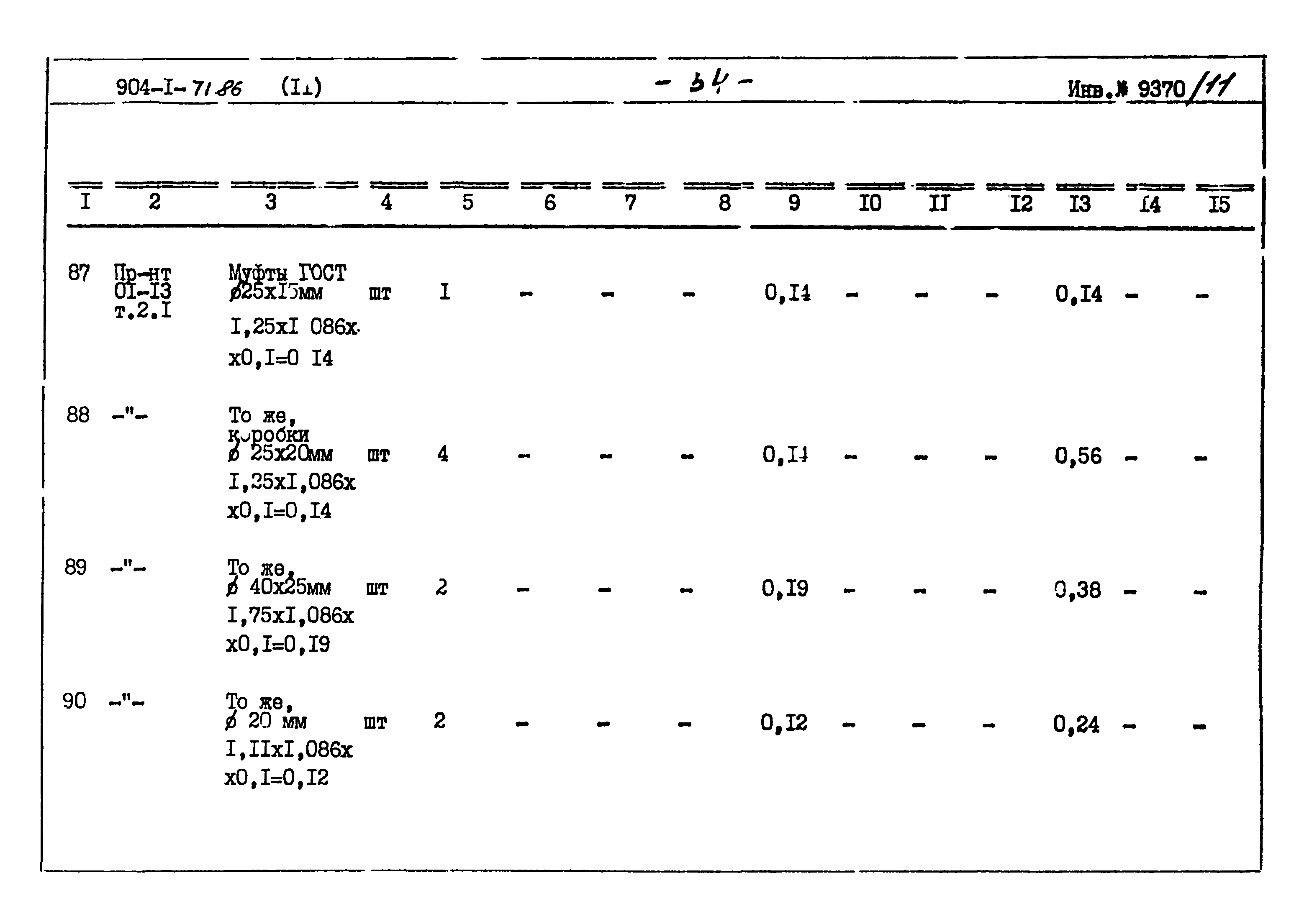 Типовой проект 904-1-71.86