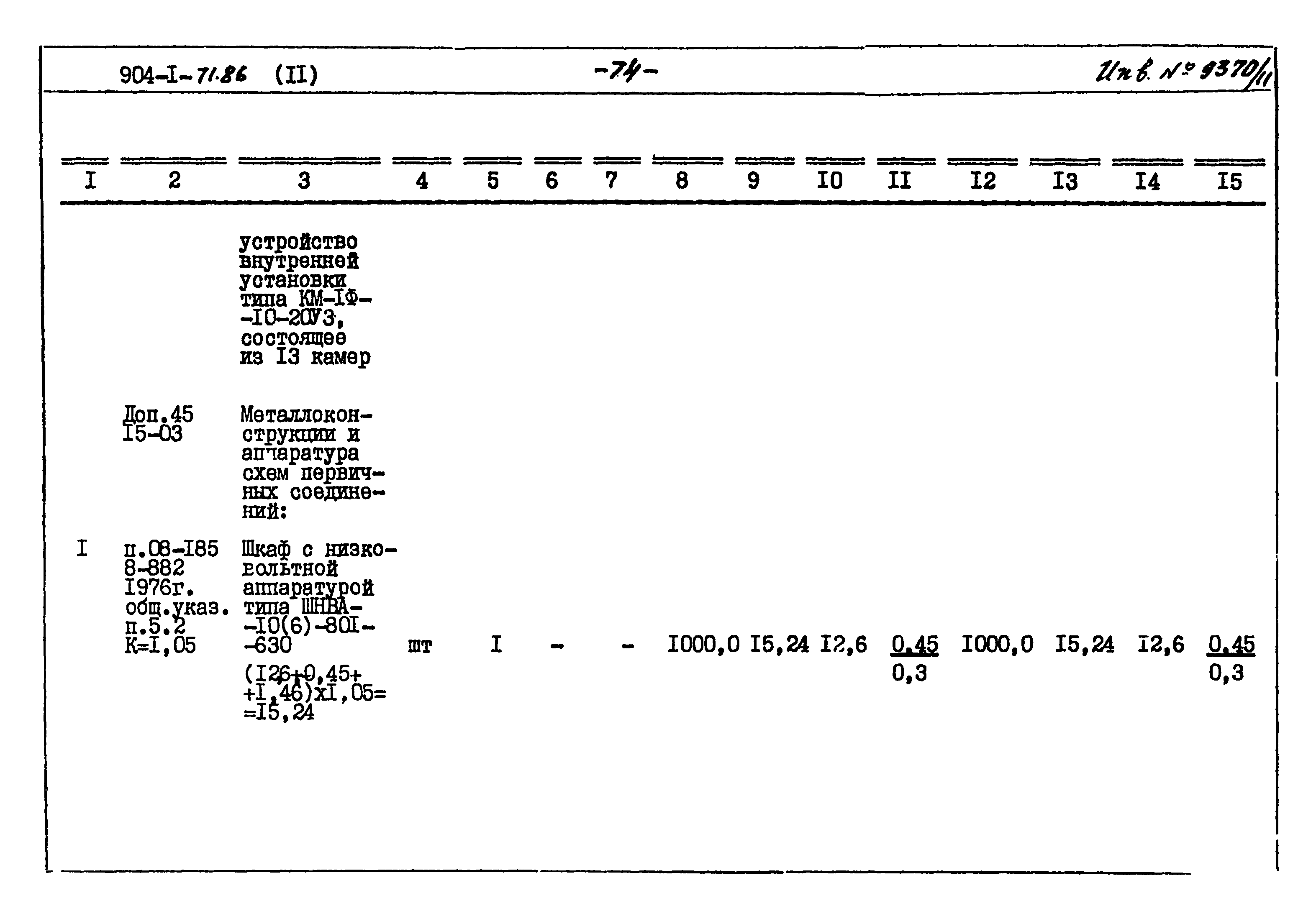Типовой проект 904-1-71.86