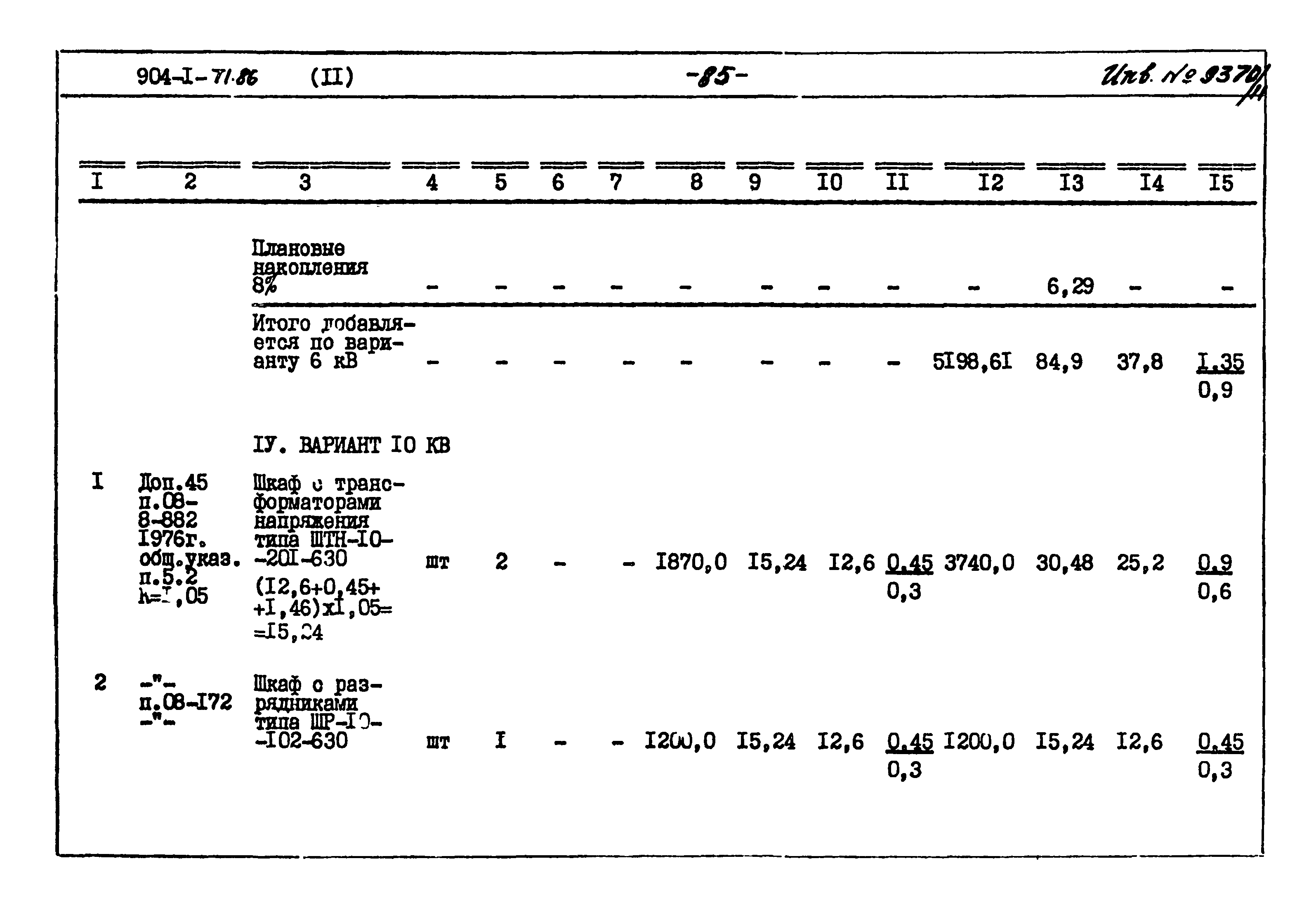 Типовой проект 904-1-71.86