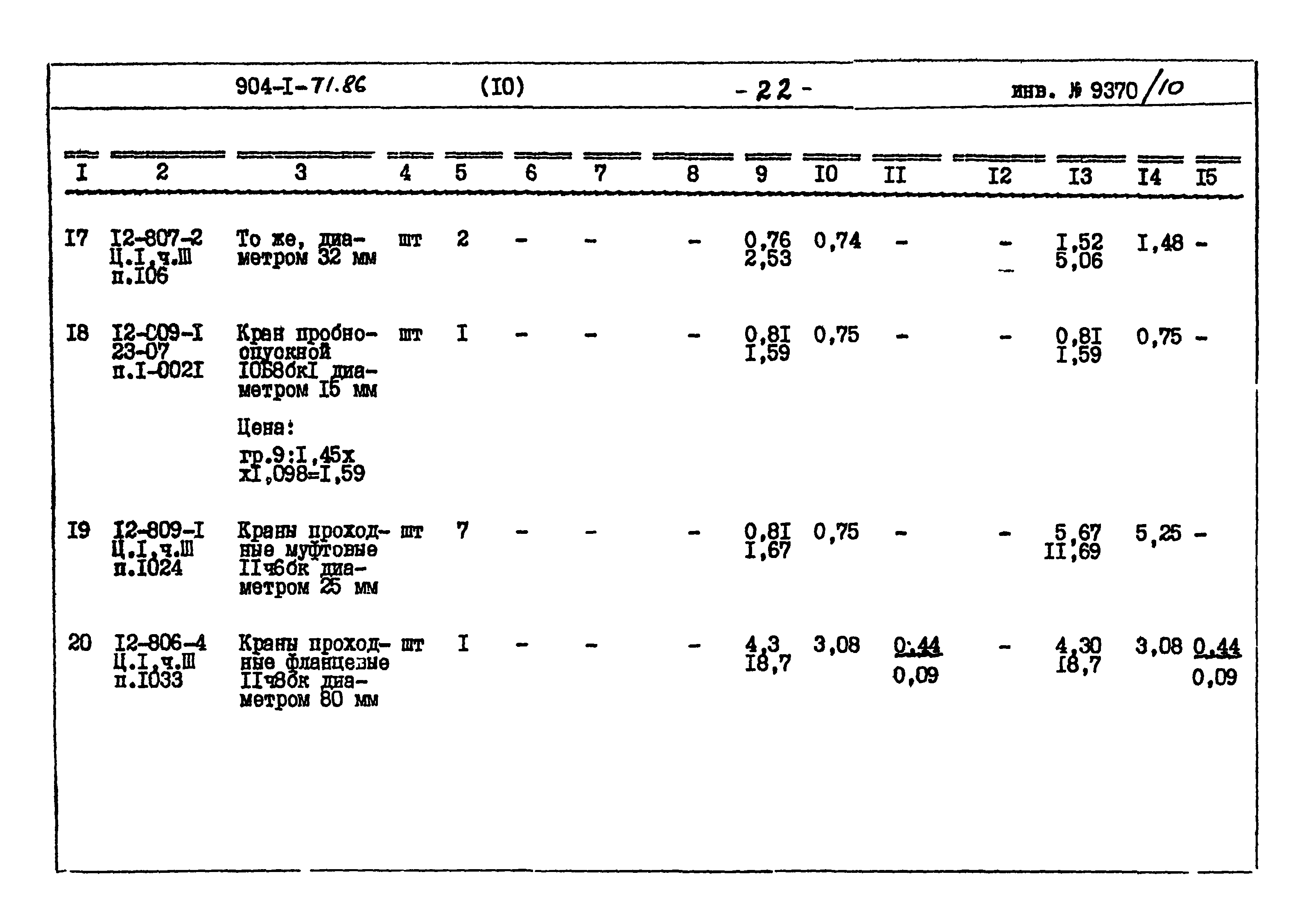 Типовой проект 904-1-71.86