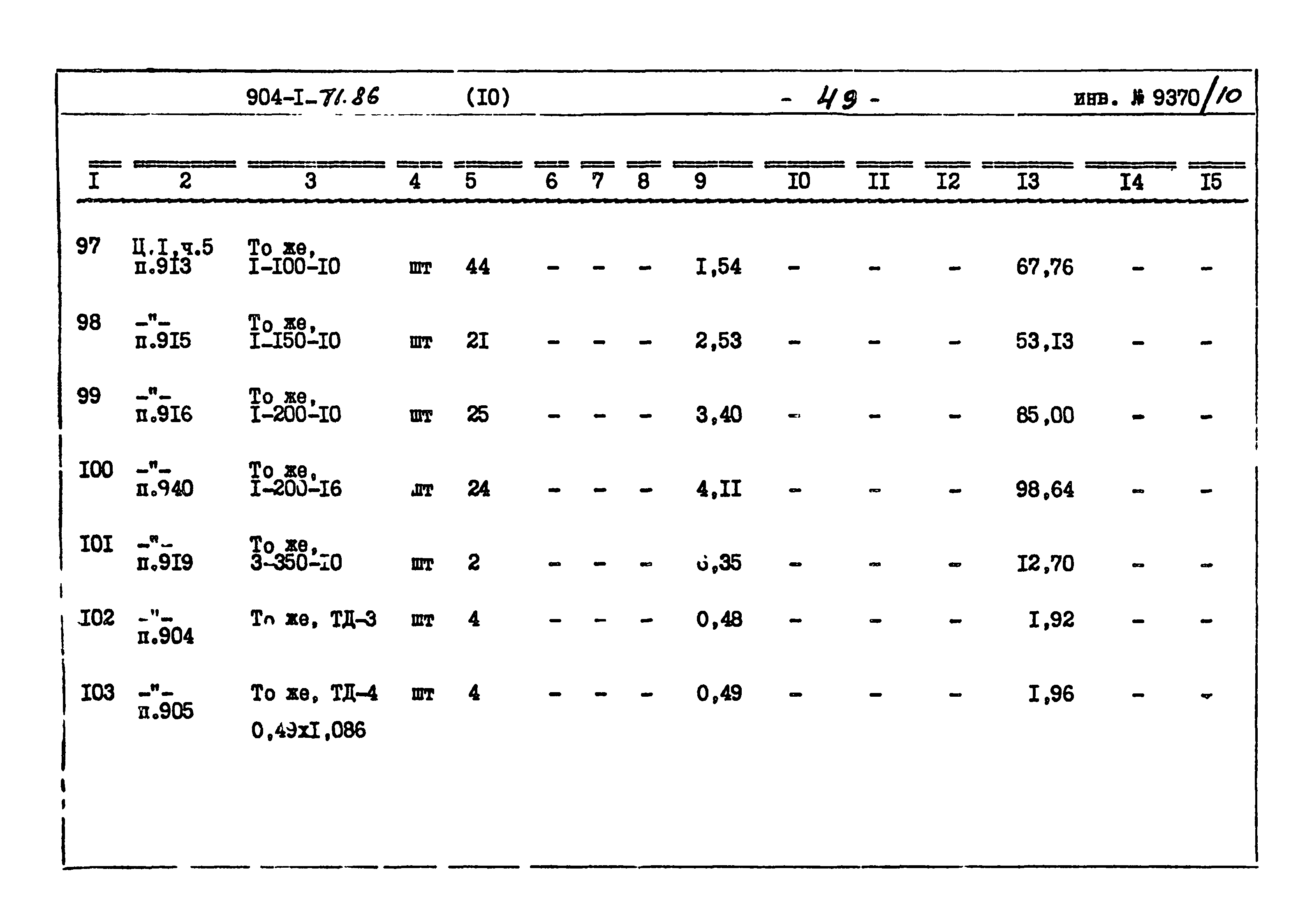 Типовой проект 904-1-71.86