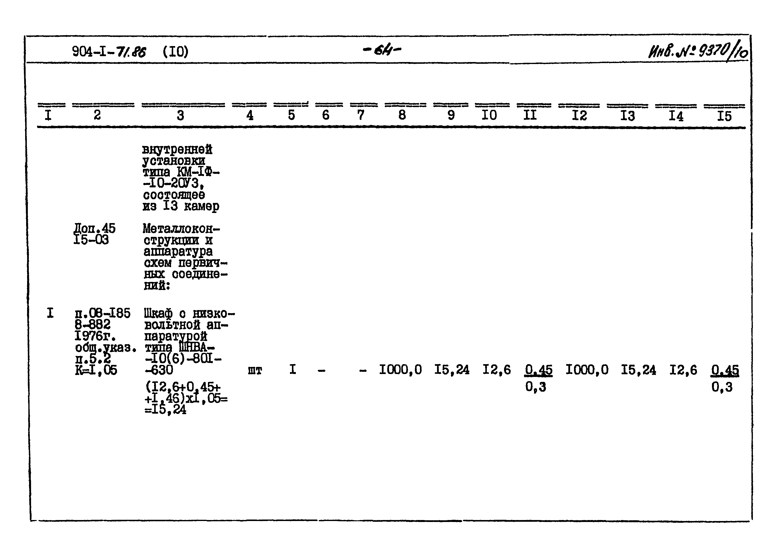 Типовой проект 904-1-71.86