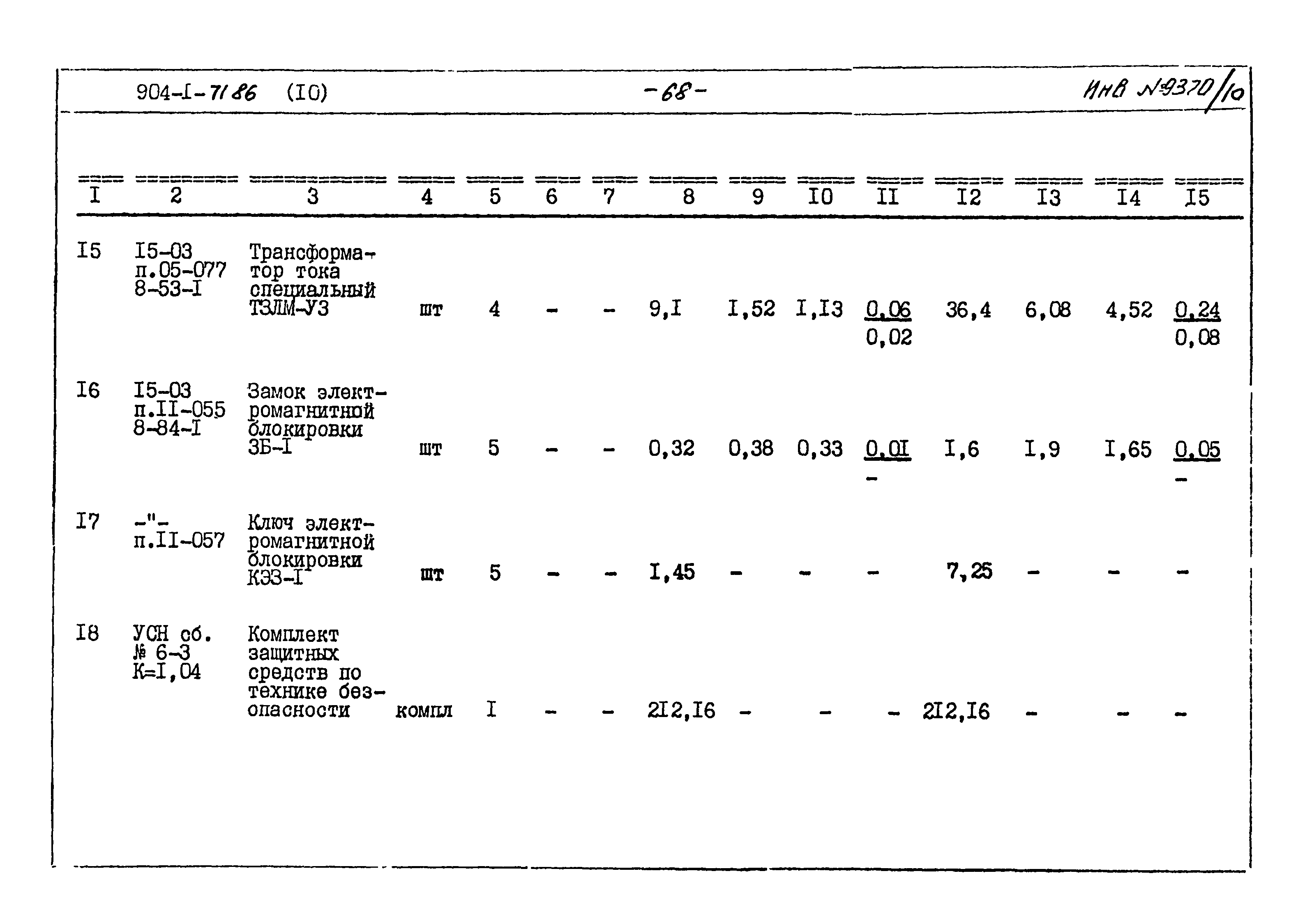 Типовой проект 904-1-71.86