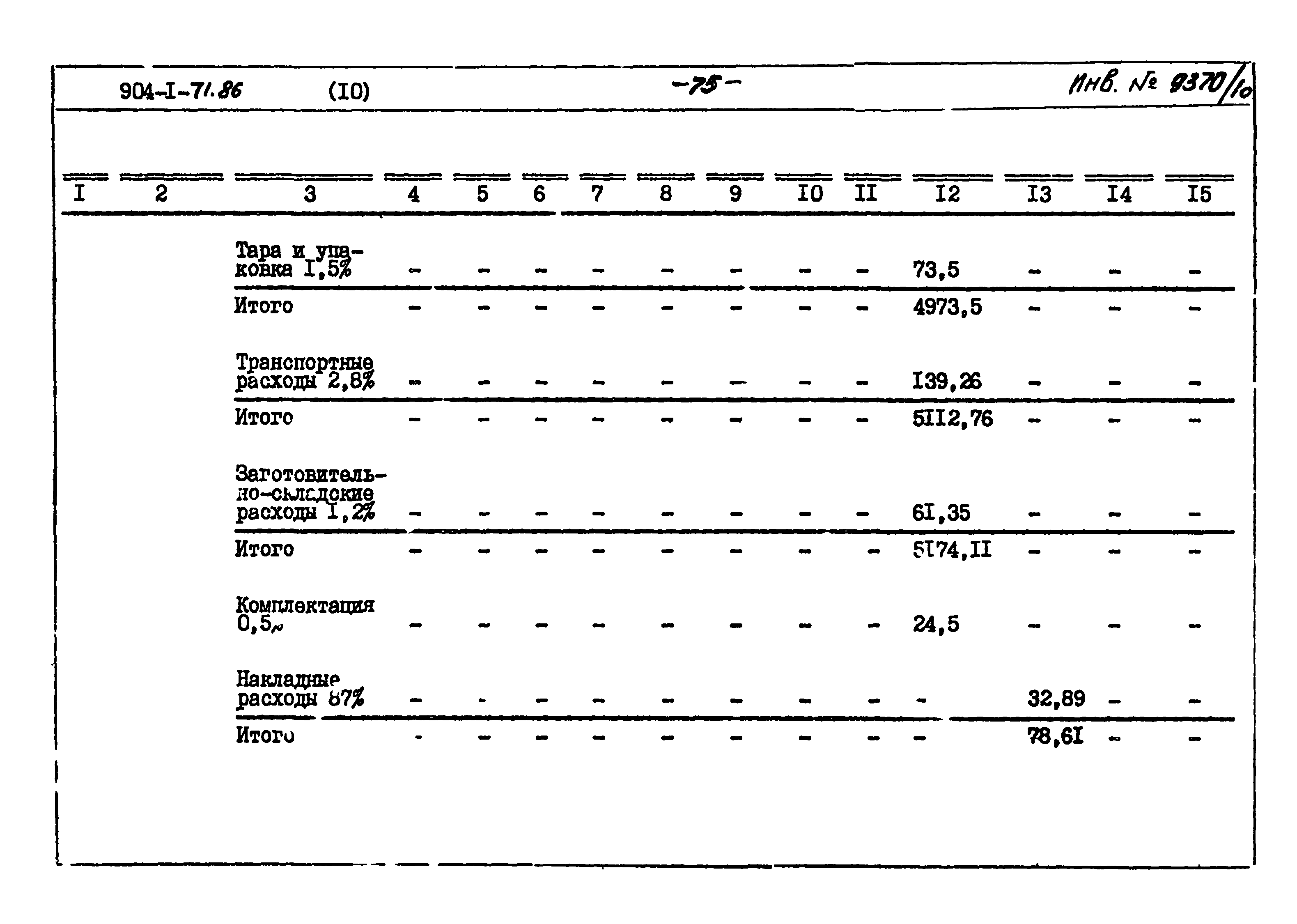 Типовой проект 904-1-71.86