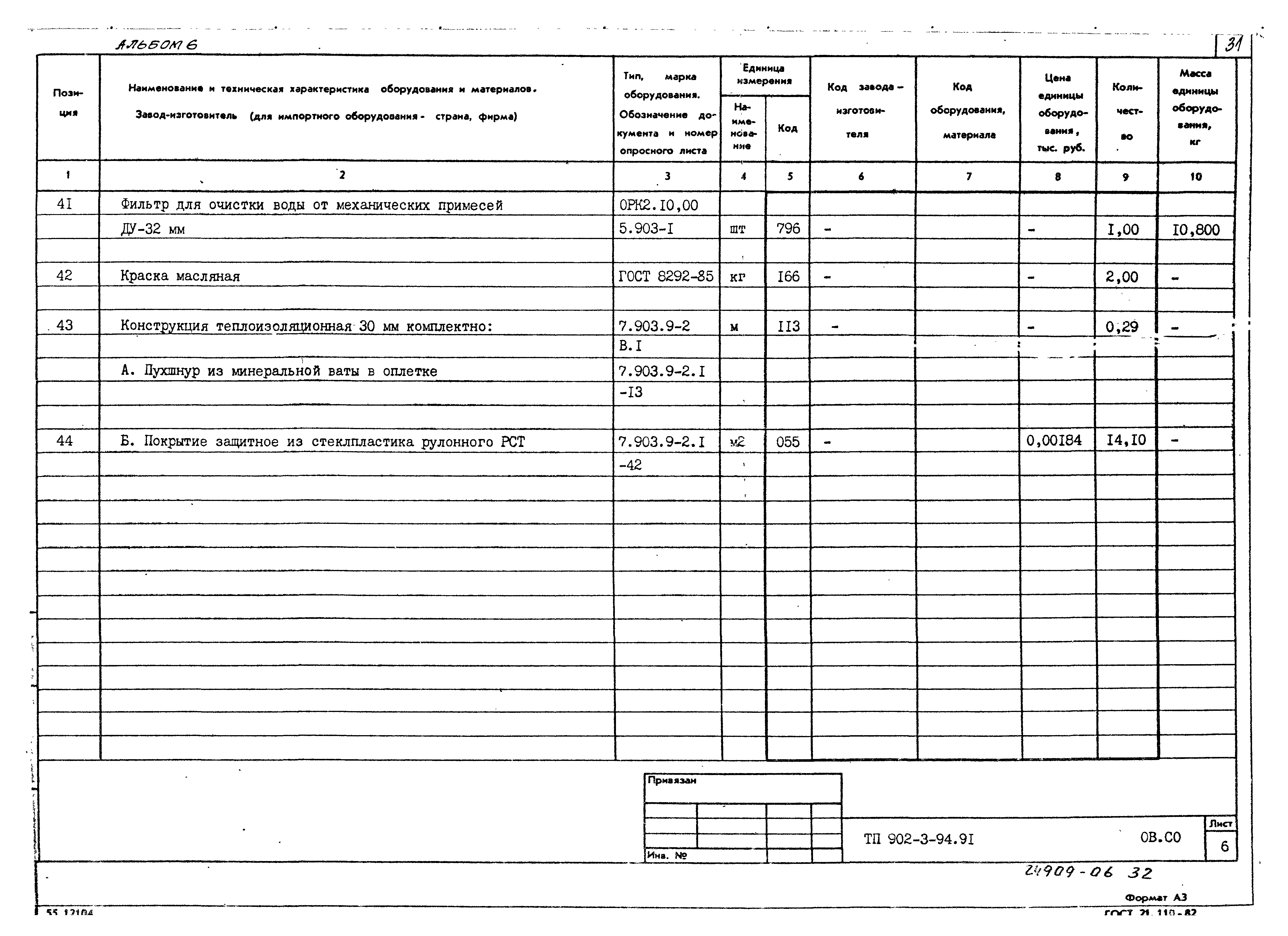 Типовой проект 902-3-94.91