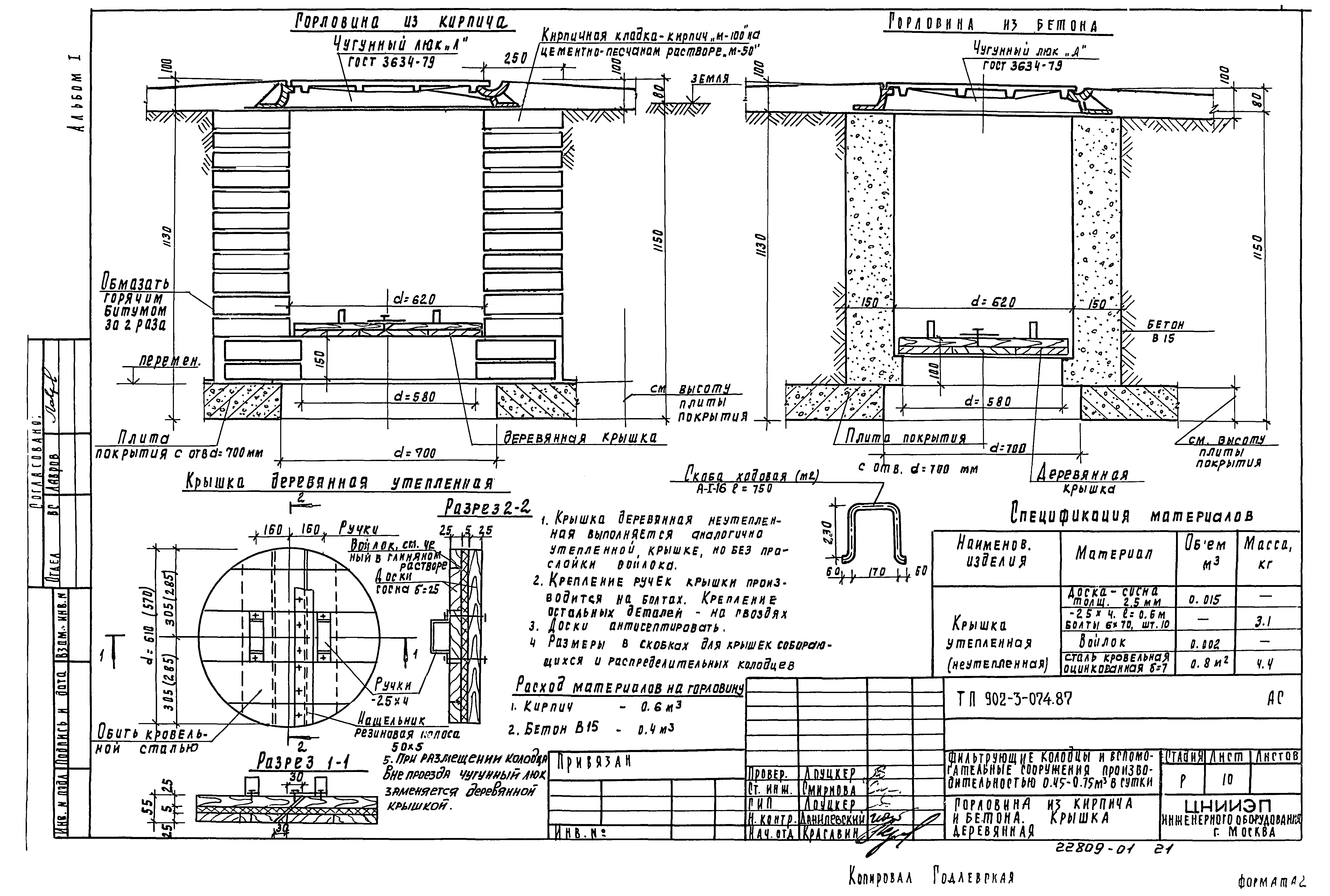 Типовые проектные решения 902-3-074.87
