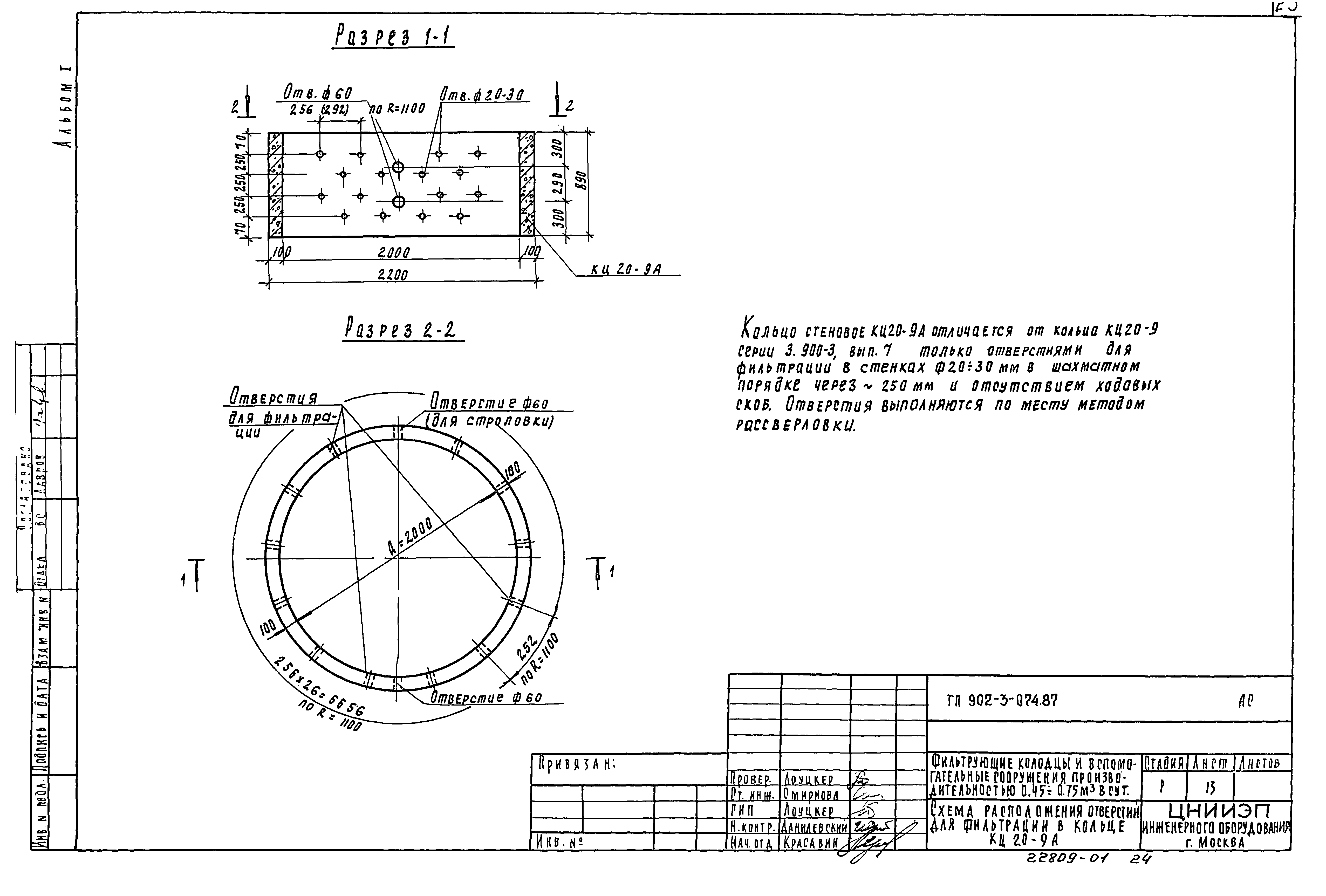 Типовые проектные решения 902-3-074.87