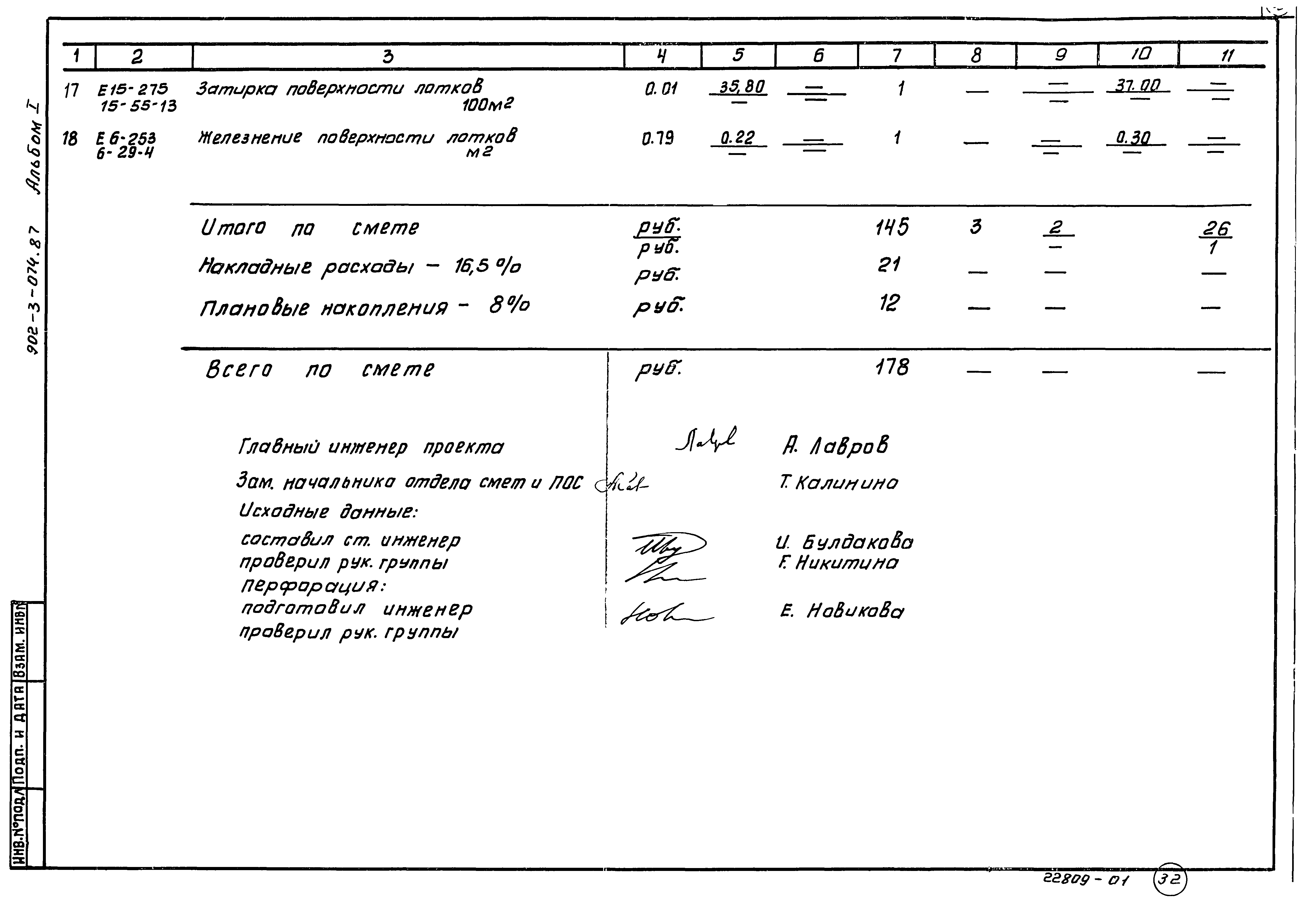 Типовые проектные решения 902-3-074.87