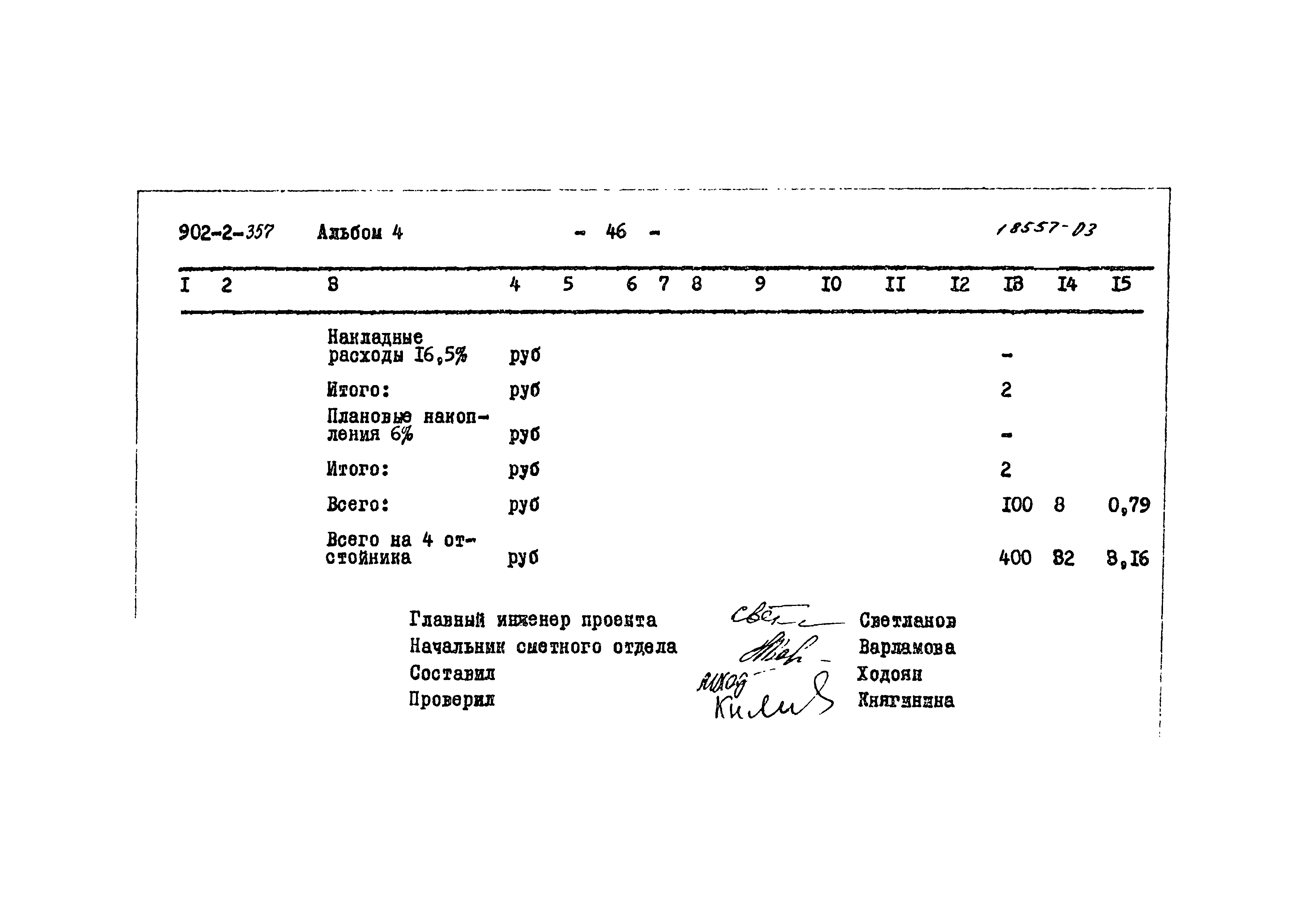 Типовой проект 902-2-357