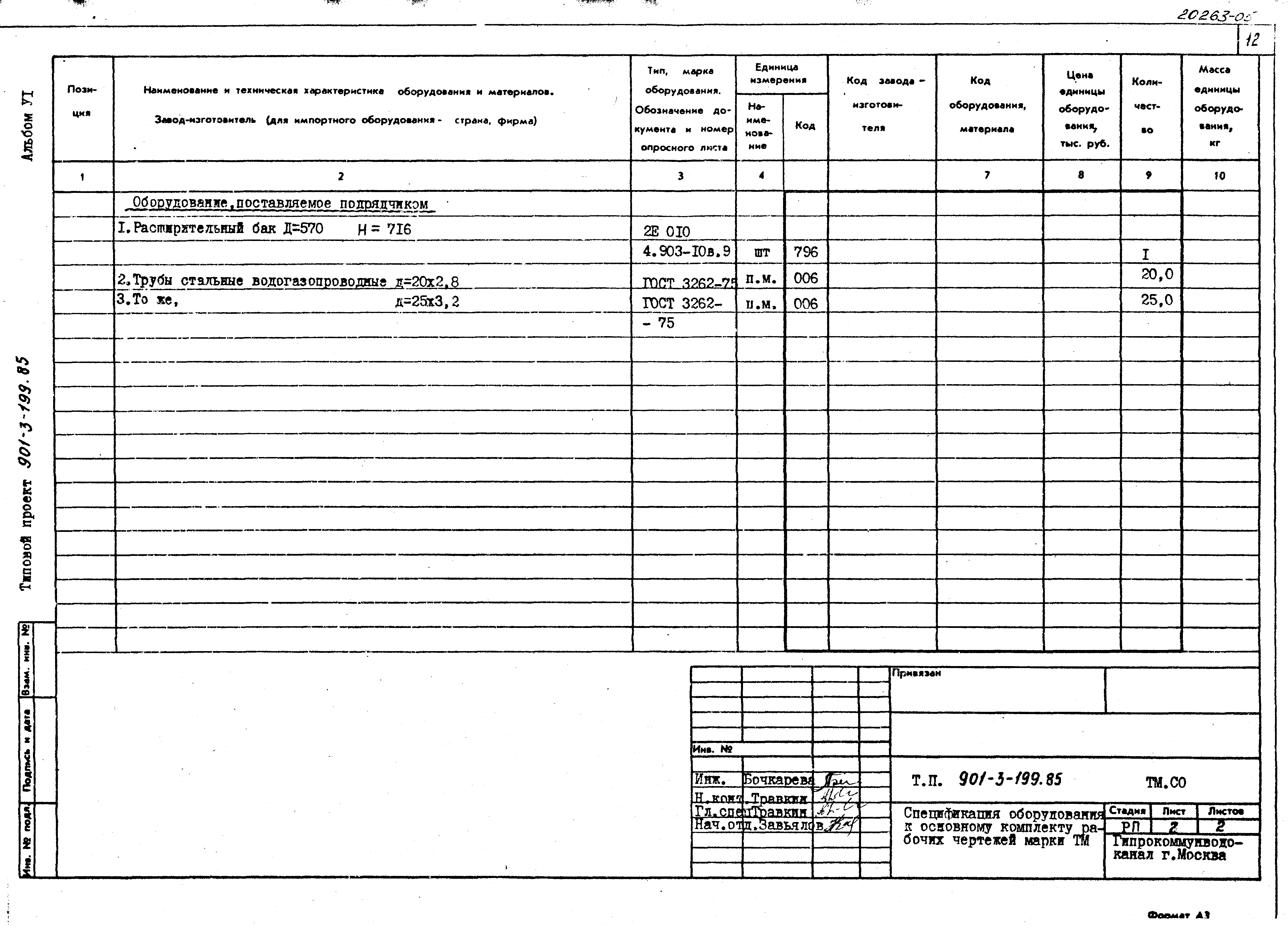 Типовой проект 901-3-199.85