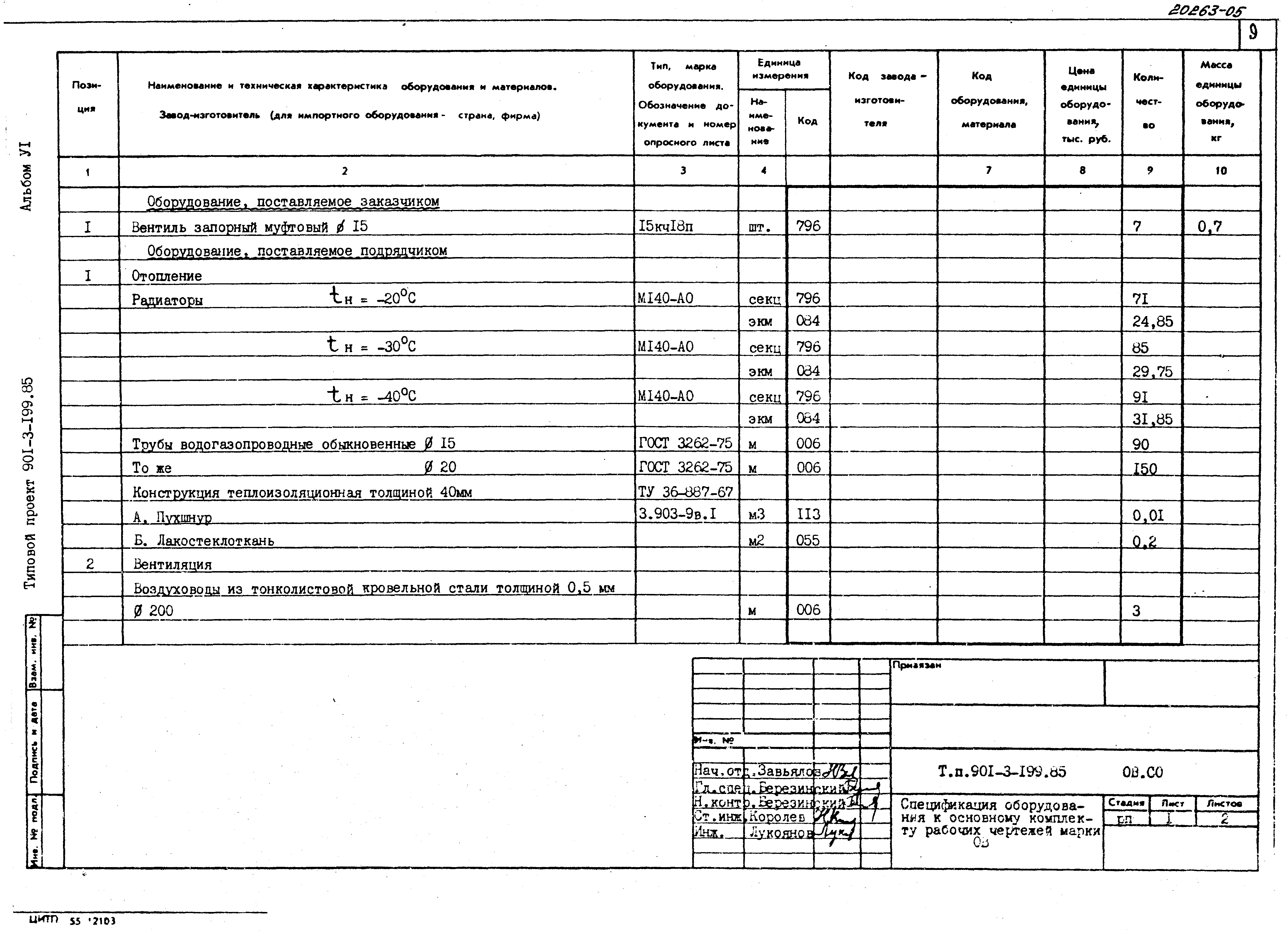 Типовой проект 901-3-199.85