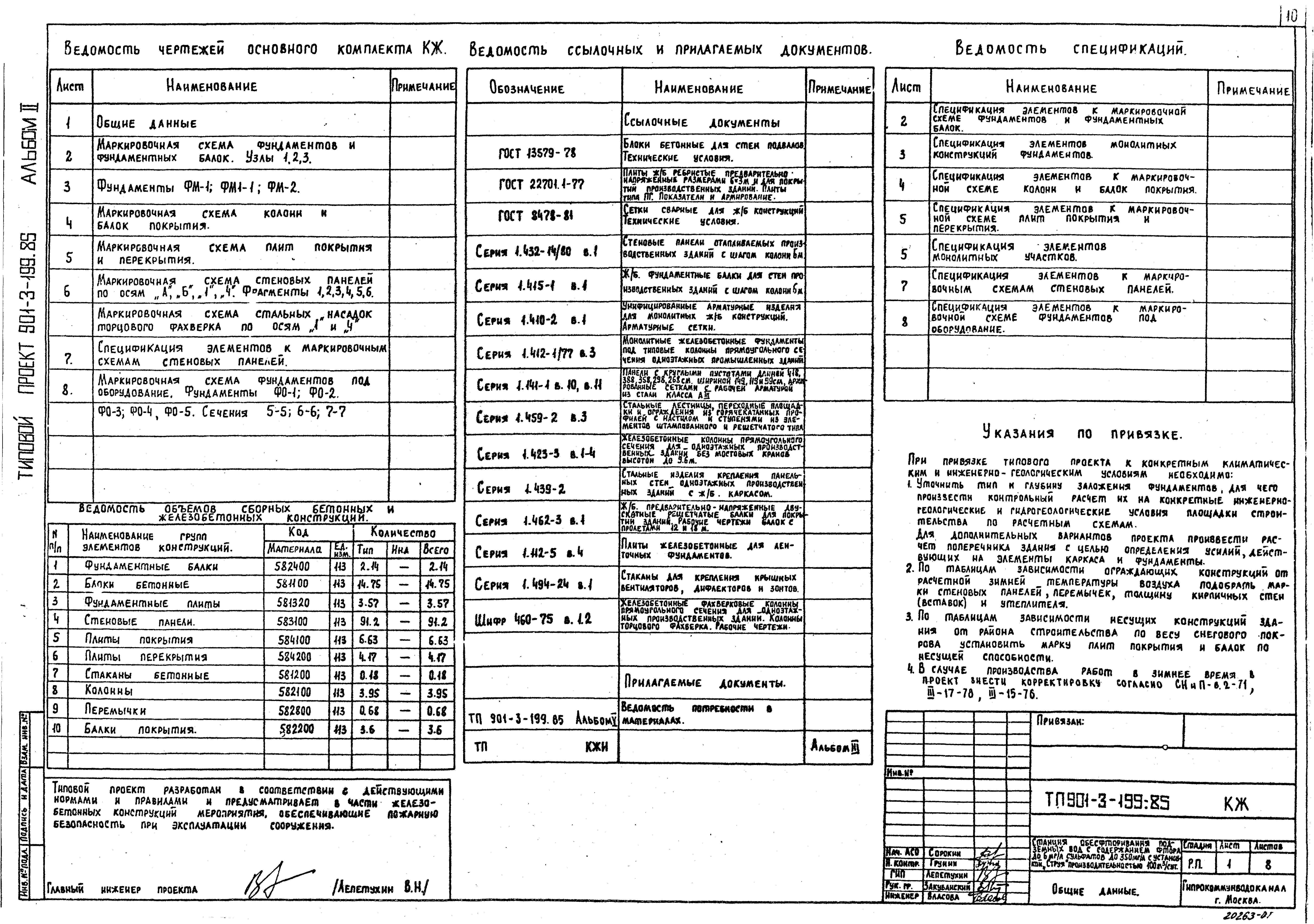 Типовой проект 901-3-199.85