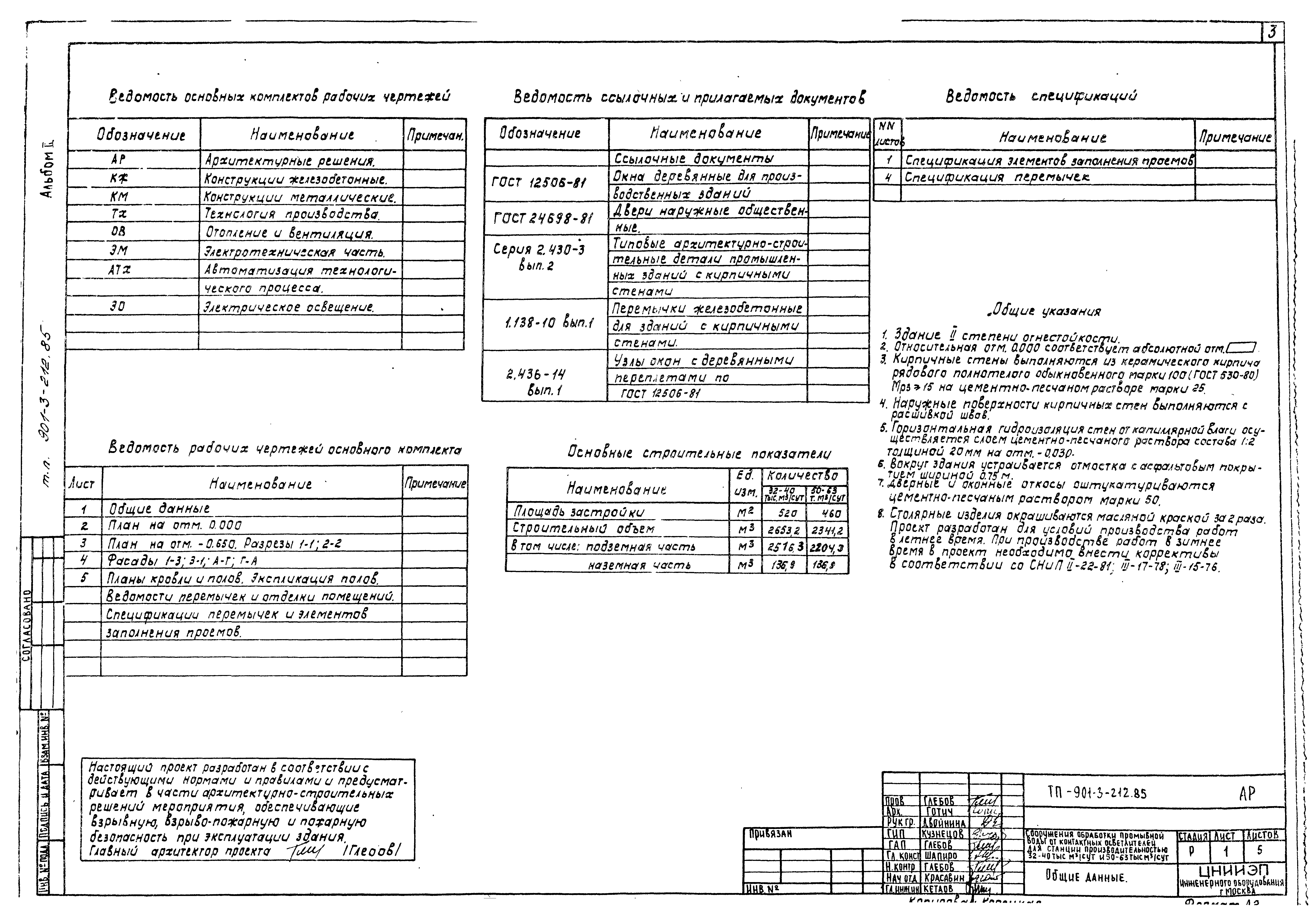 Типовой проект 901-3-212.85