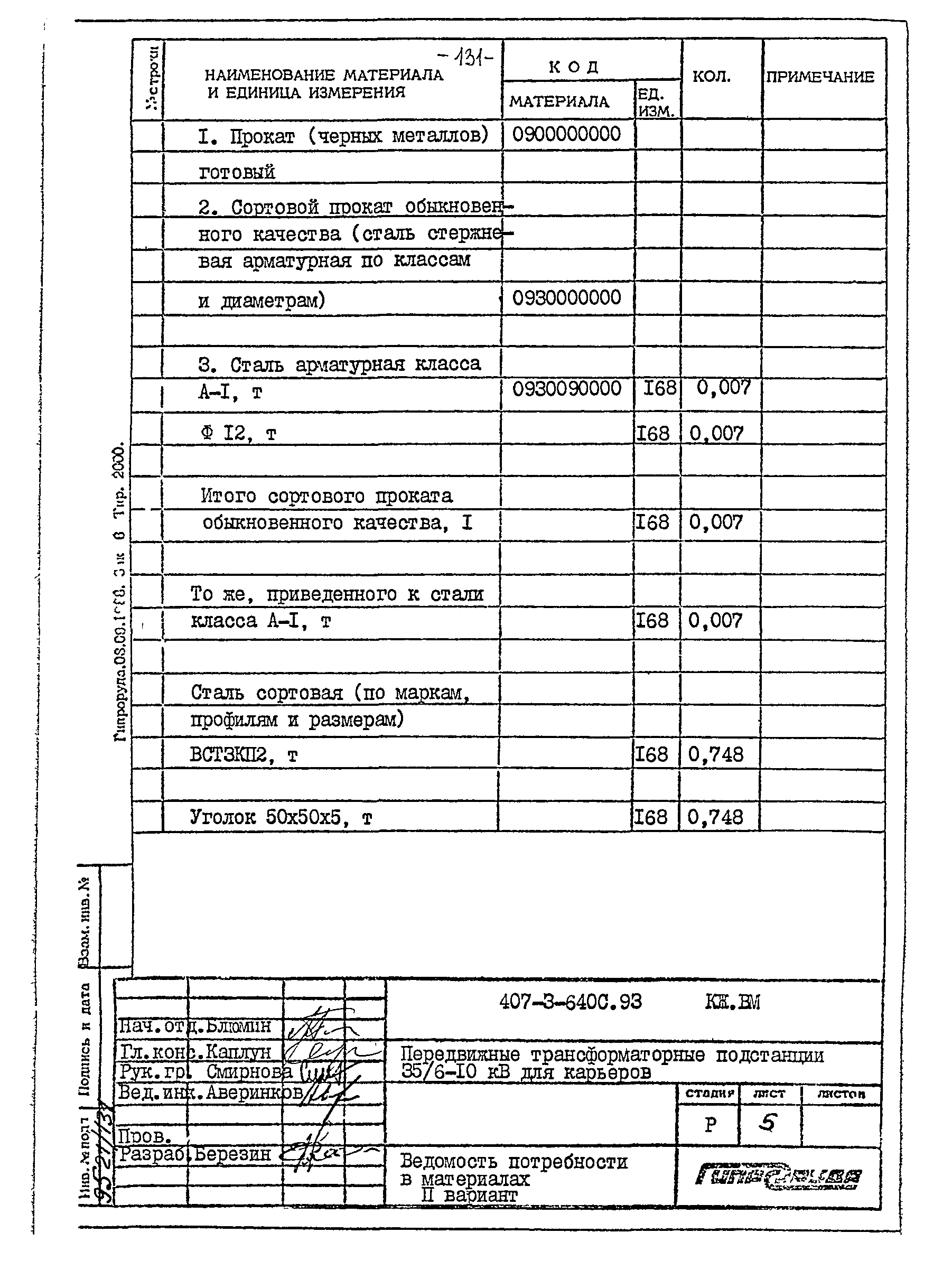 Типовой проект 407-3-640с.93
