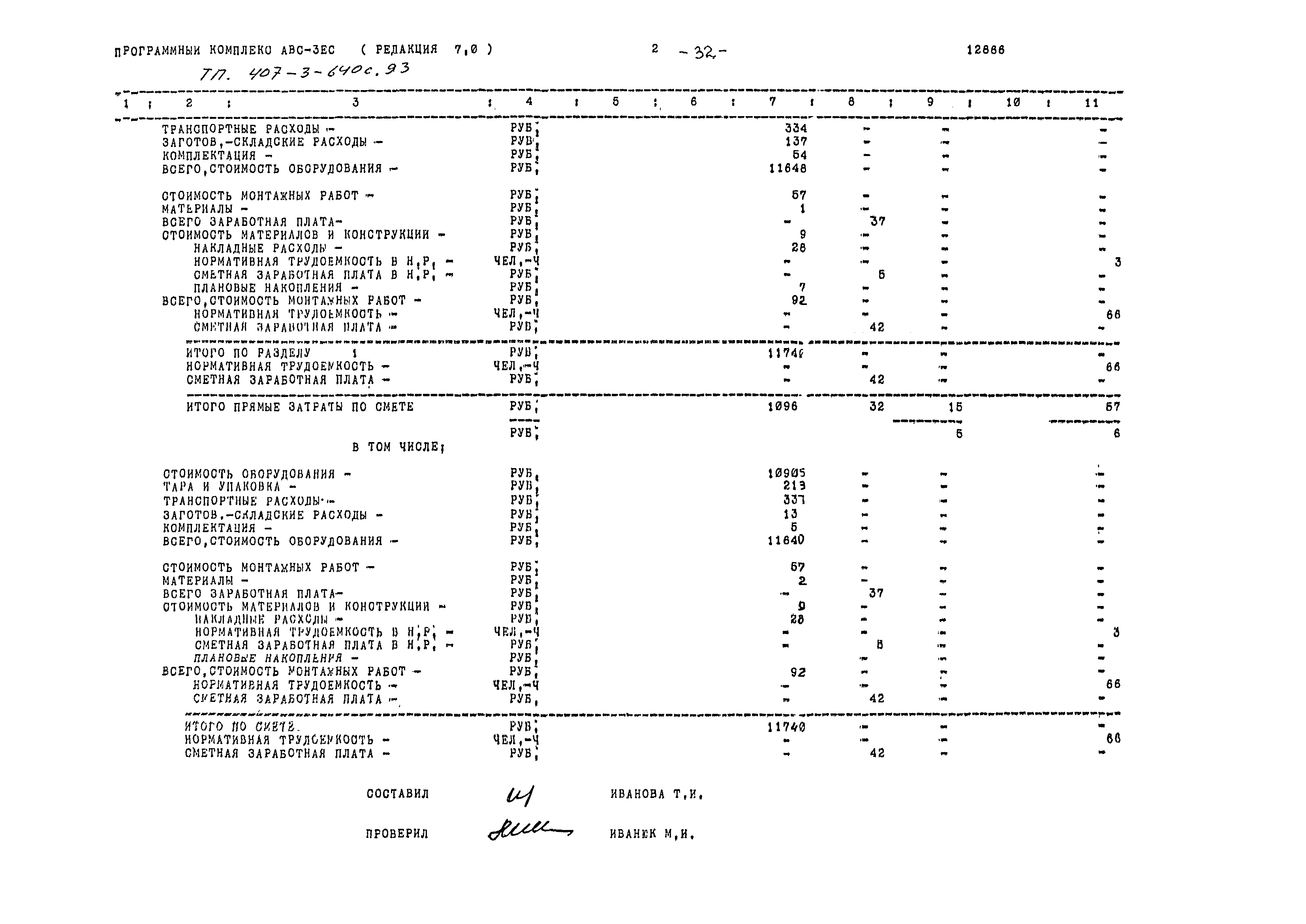 Типовой проект 407-3-640с.93
