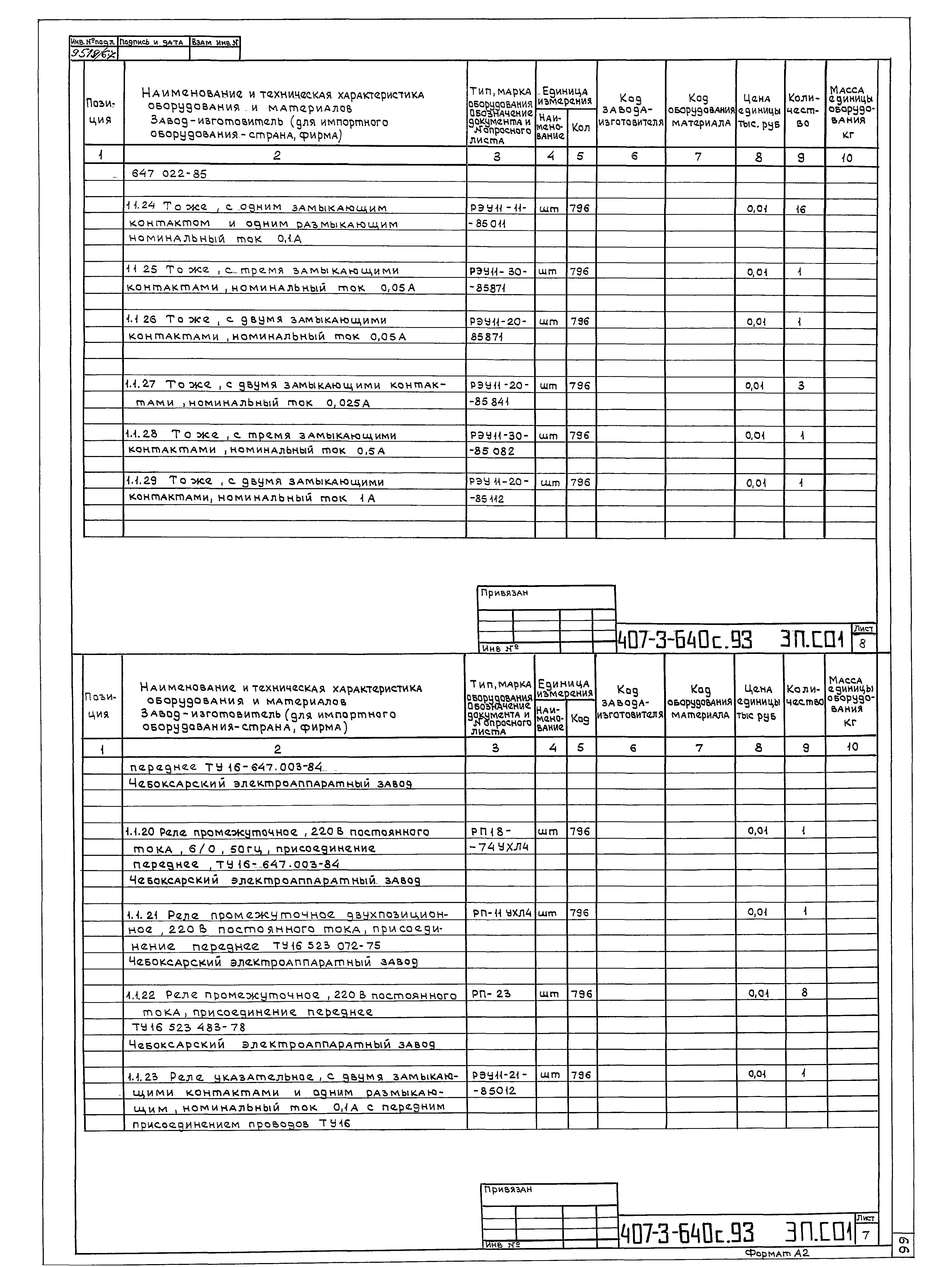 Типовой проект 407-3-640с.93