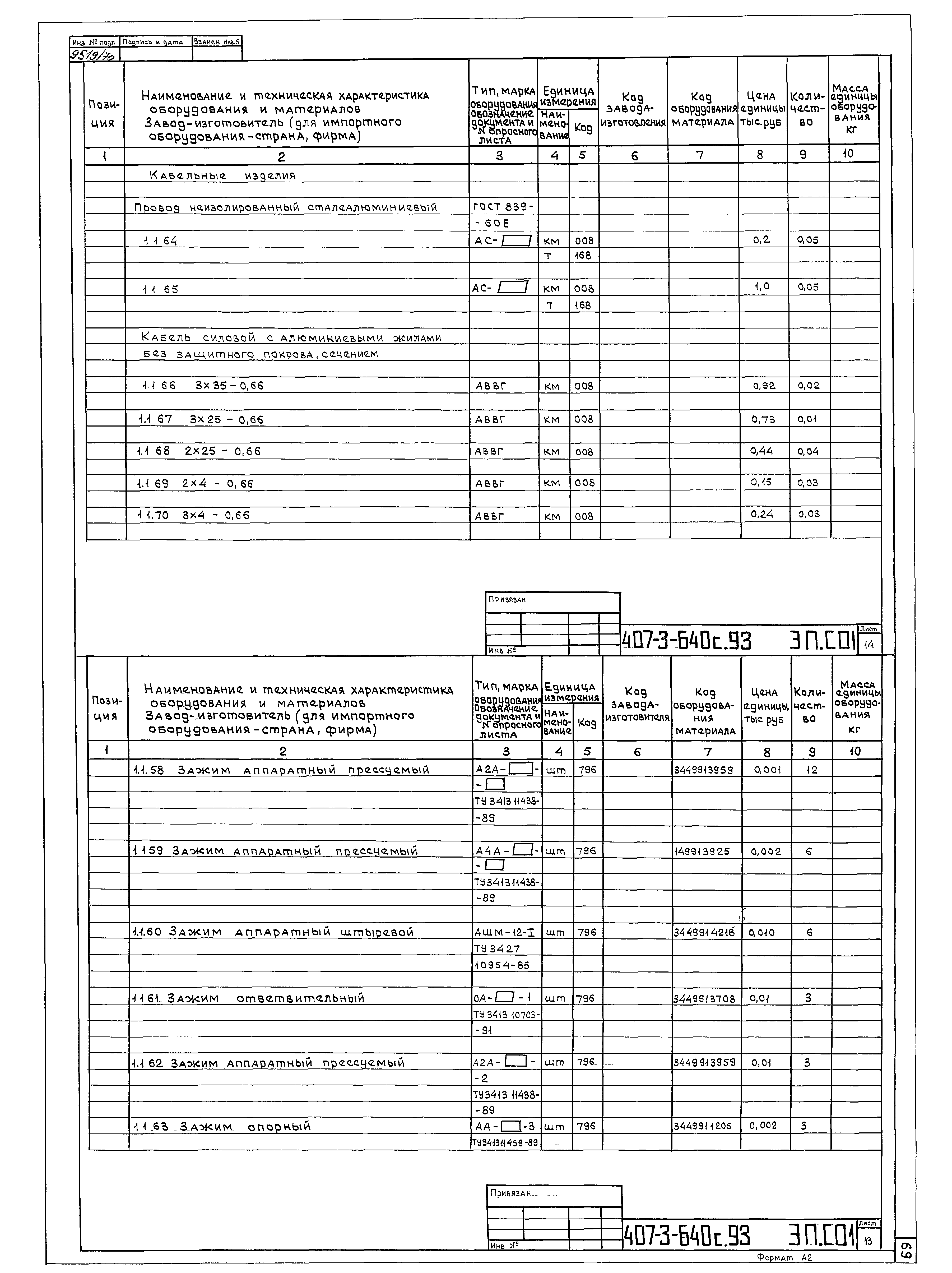 Типовой проект 407-3-640с.93