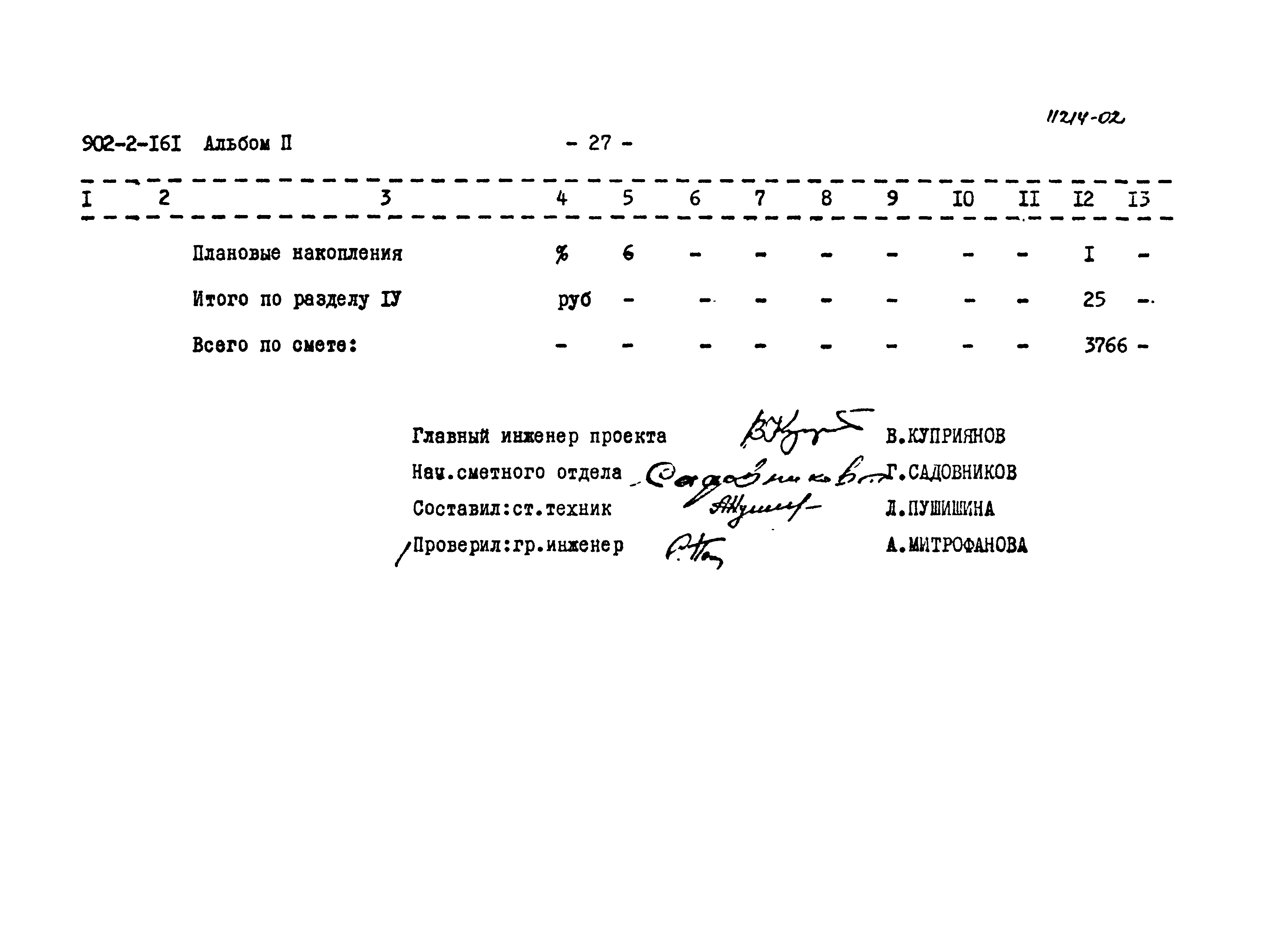 Типовой проект 902-2-161