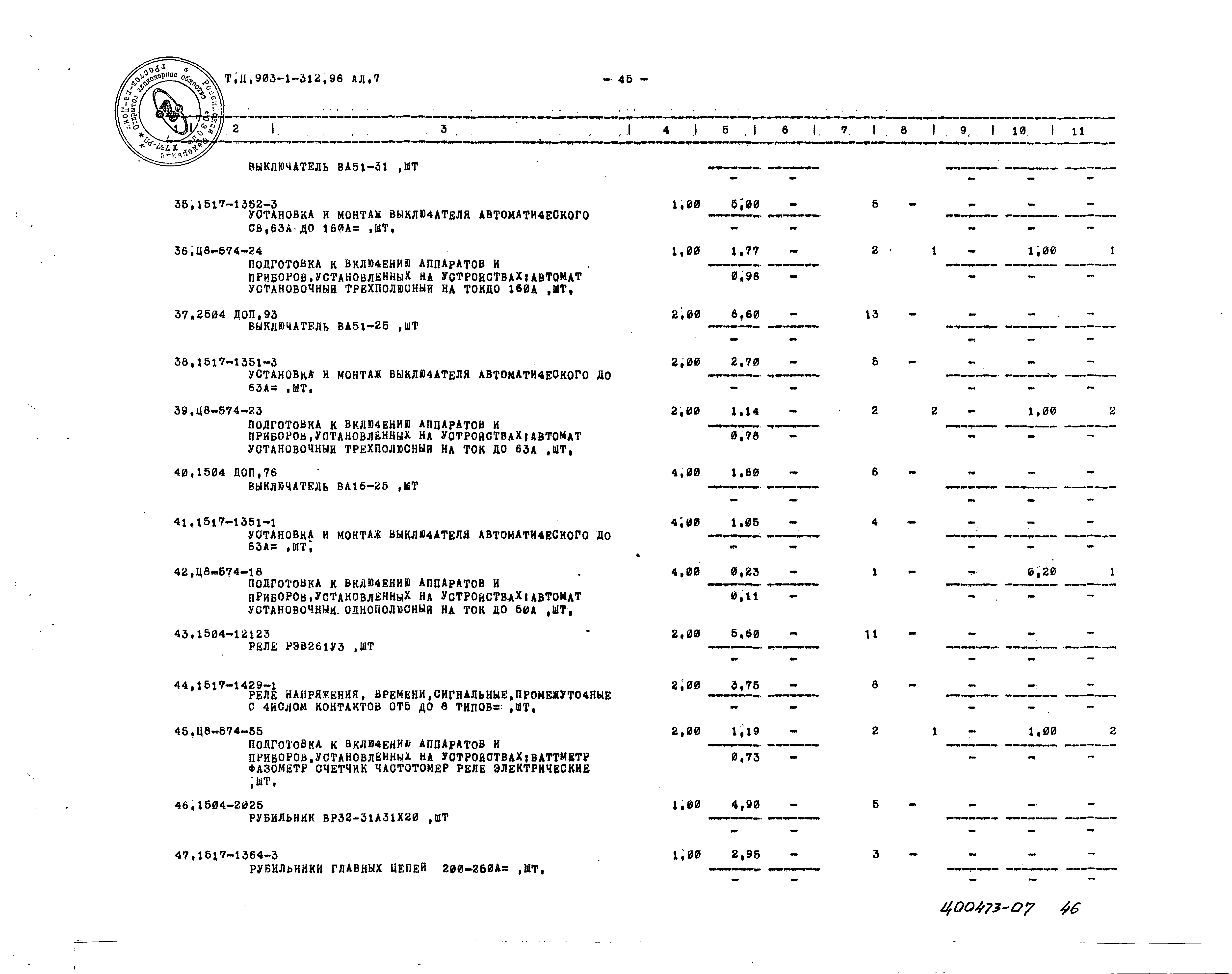 Типовой проект 903-1-312.96