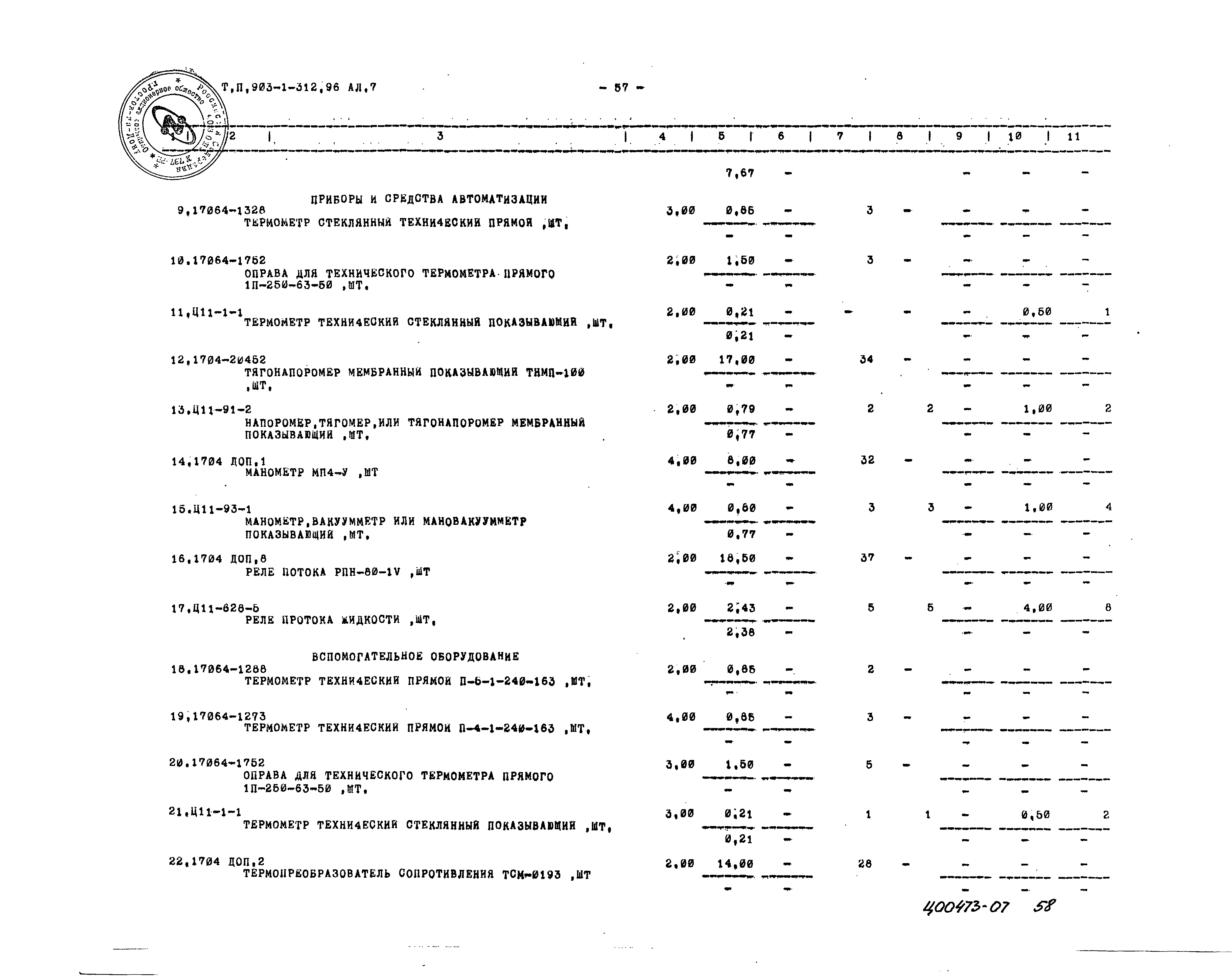 Типовой проект 903-1-312.96