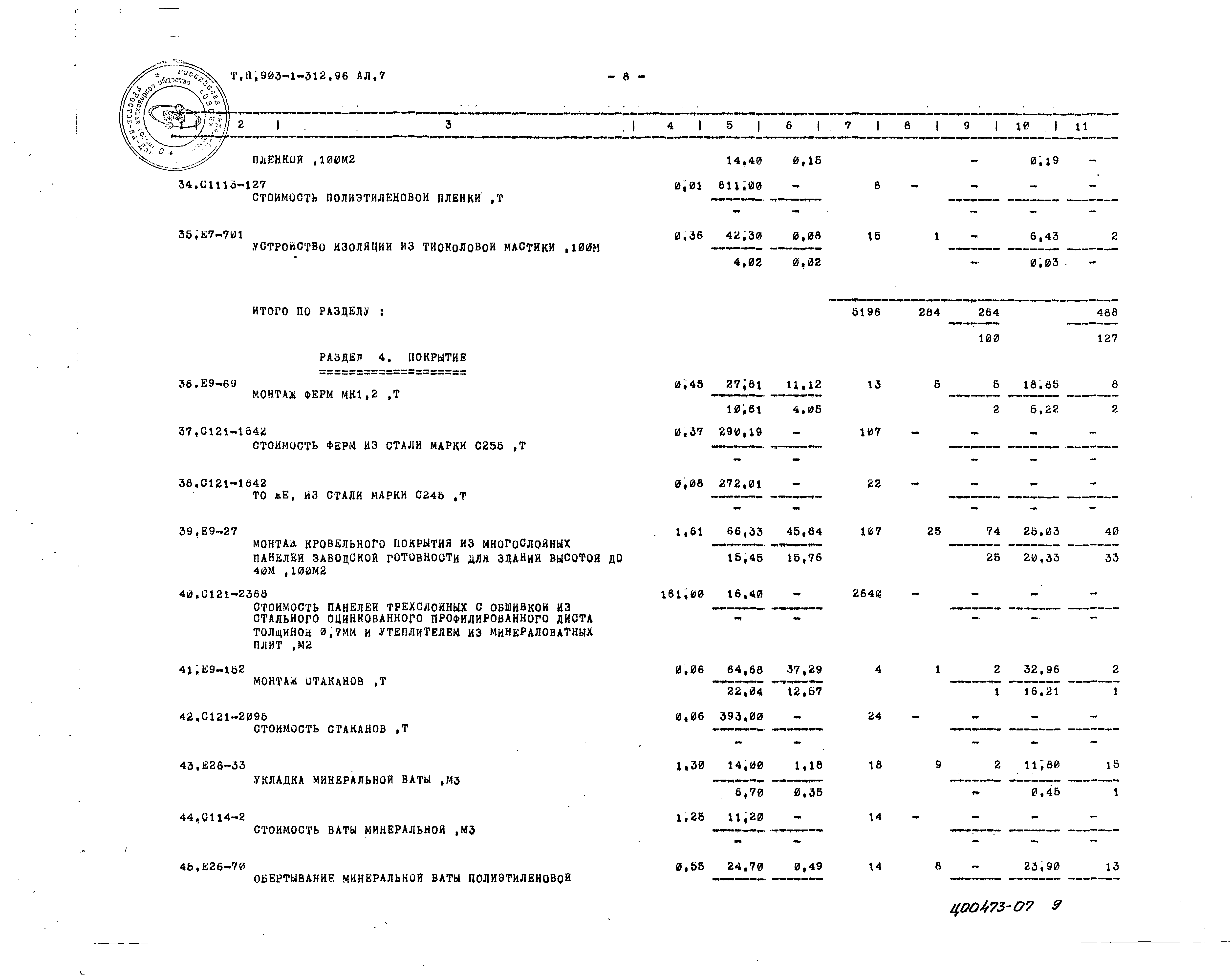 Типовой проект 903-1-312.96