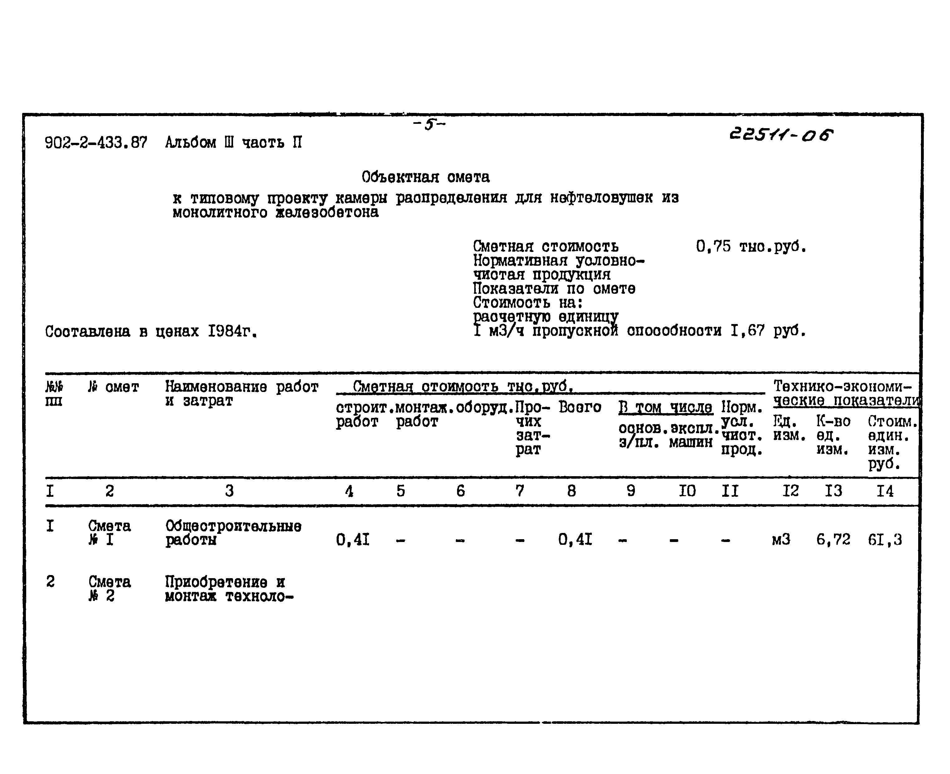 Типовой проект 902-2-433.87