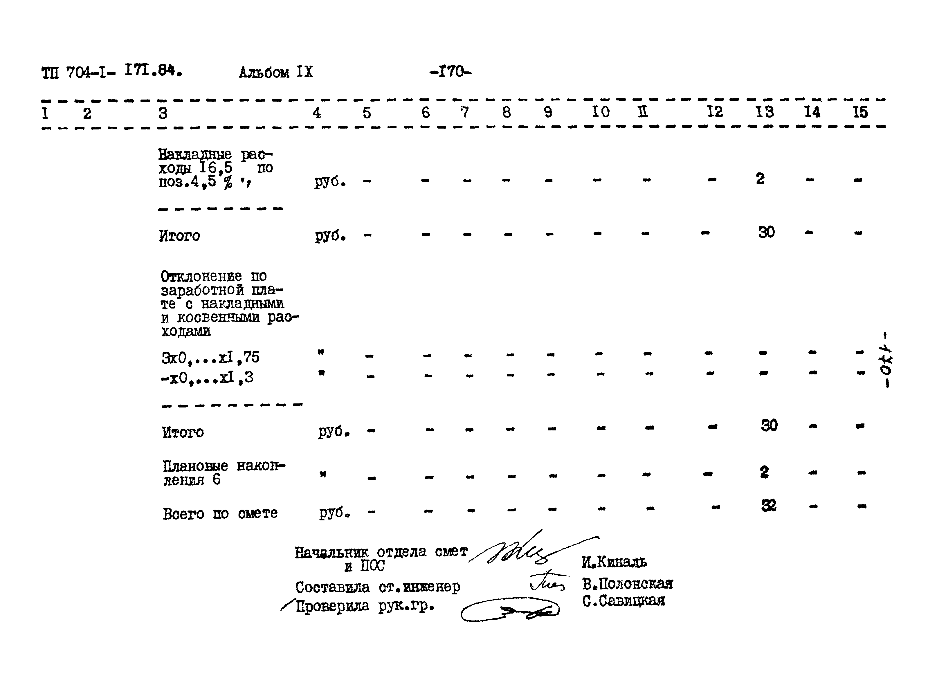 Типовой проект 704-1-171.84