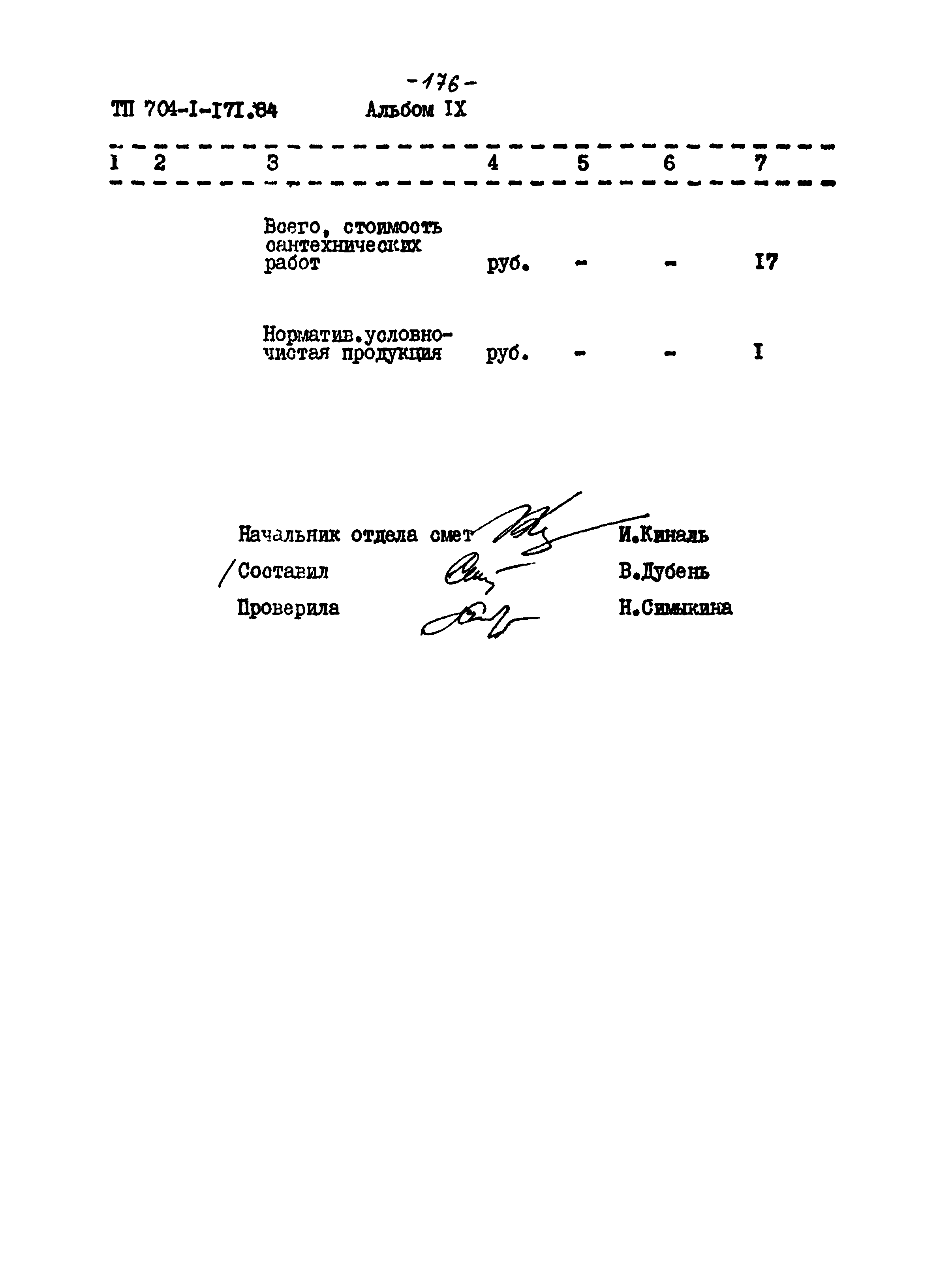 Типовой проект 704-1-171.84