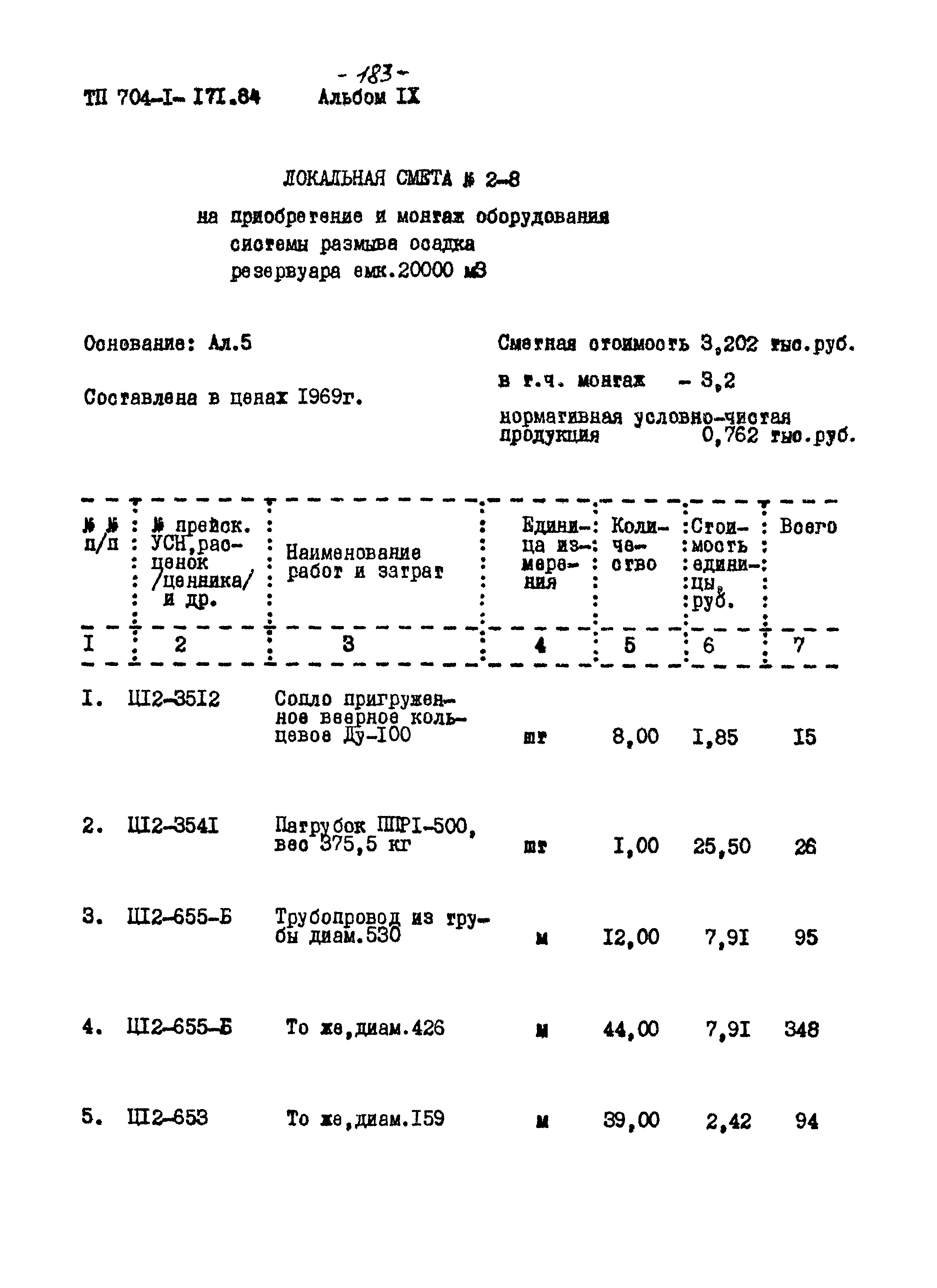 Типовой проект 704-1-171.84