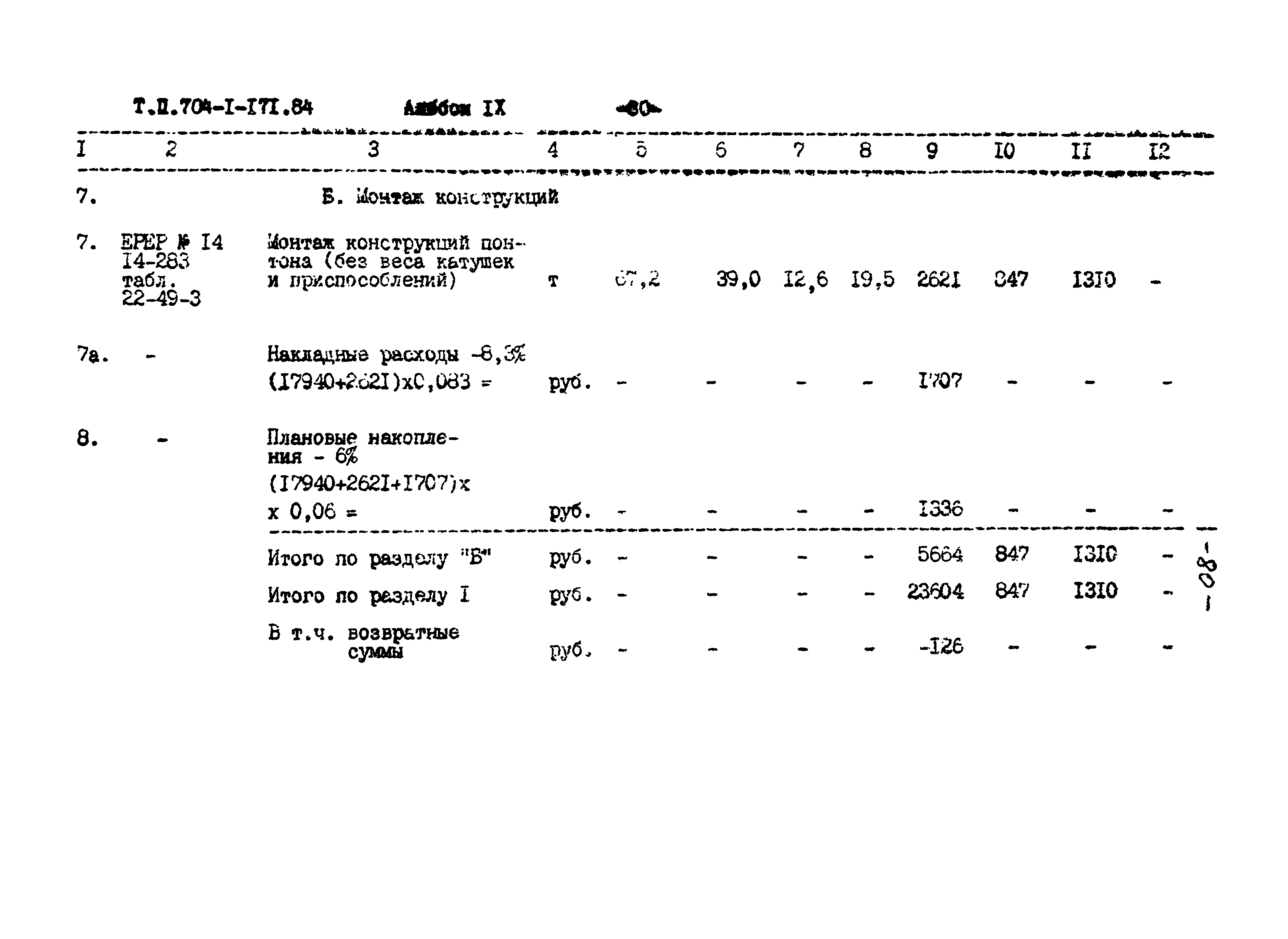 Типовой проект 704-1-171.84