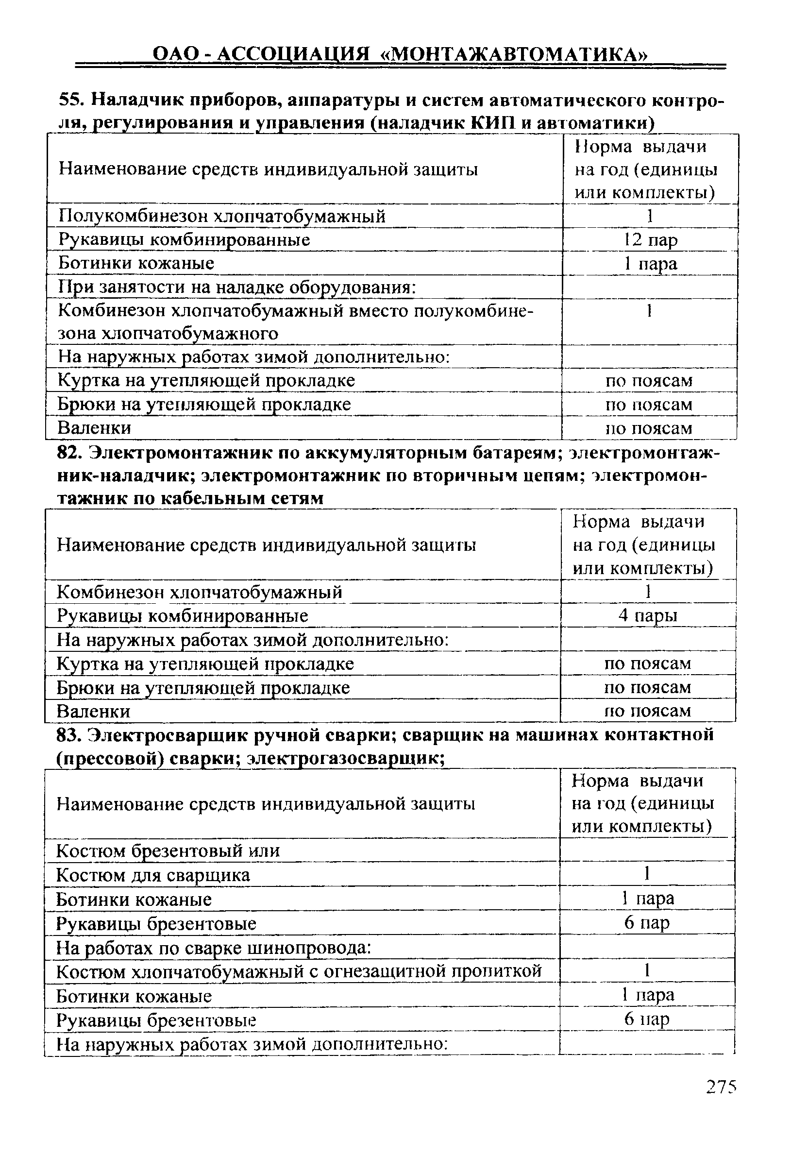 Скачать ИОТ 11233753-001-2007 Инструкция по охране труда для наладчика  приборов, аппаратуры и систем автоматического контроля, регулирования и  управления (Наладчик КИП и автоматики)