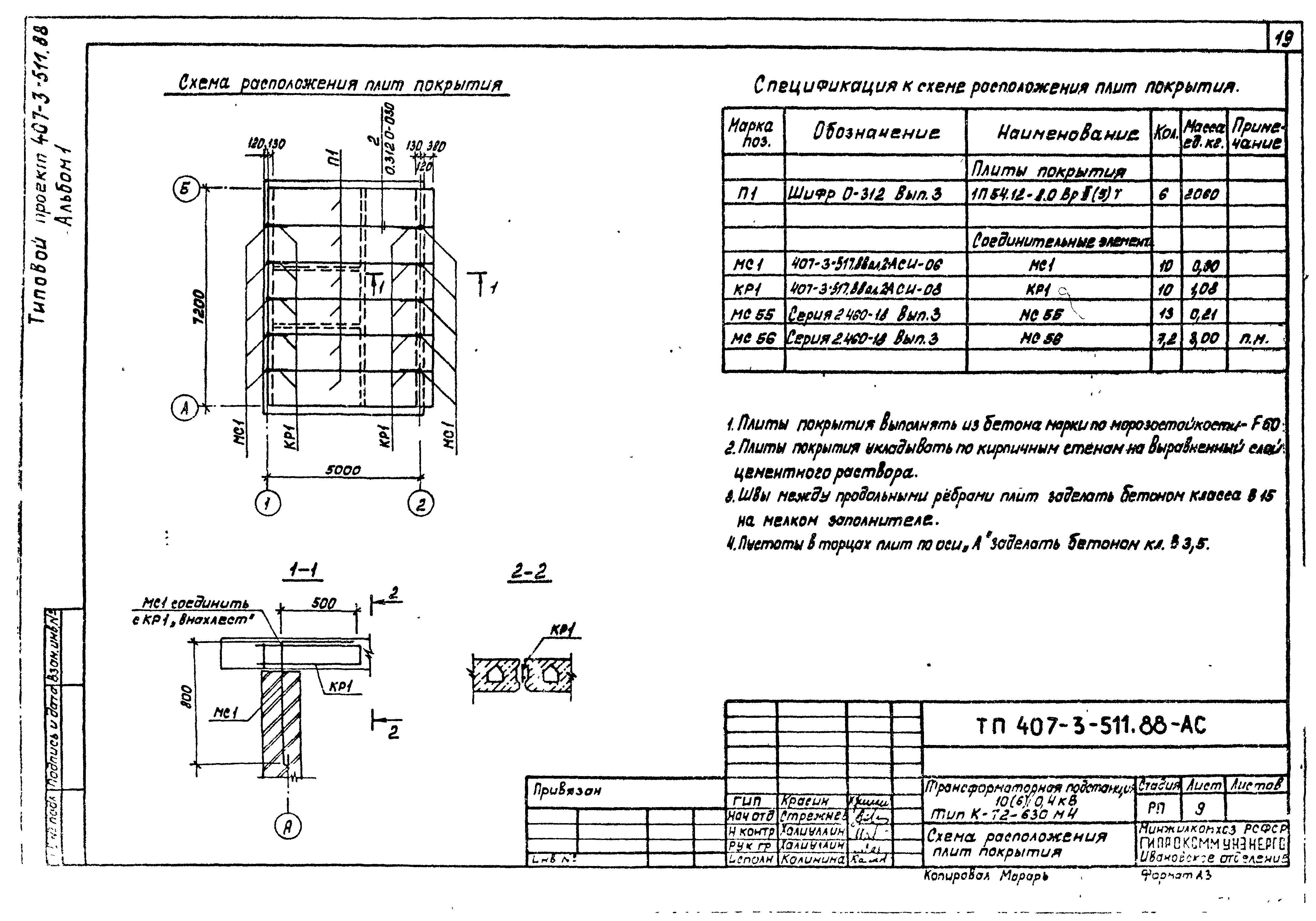 Типовой проект 407-3-511.88
