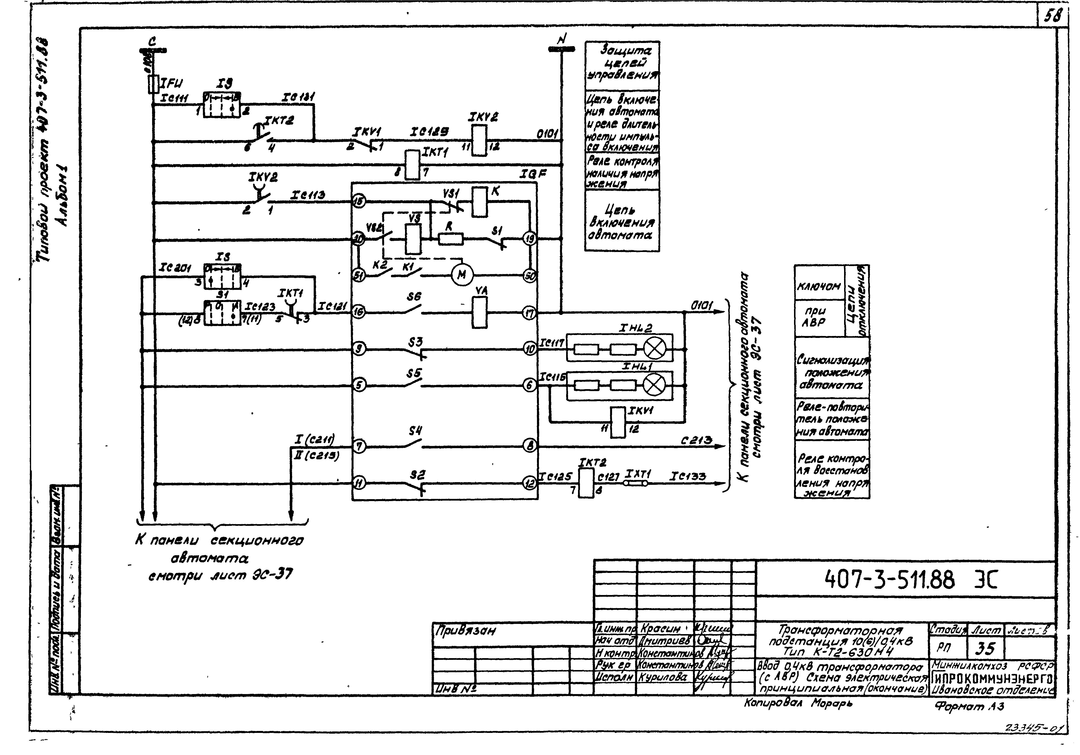Типовой проект 407-3-511.88
