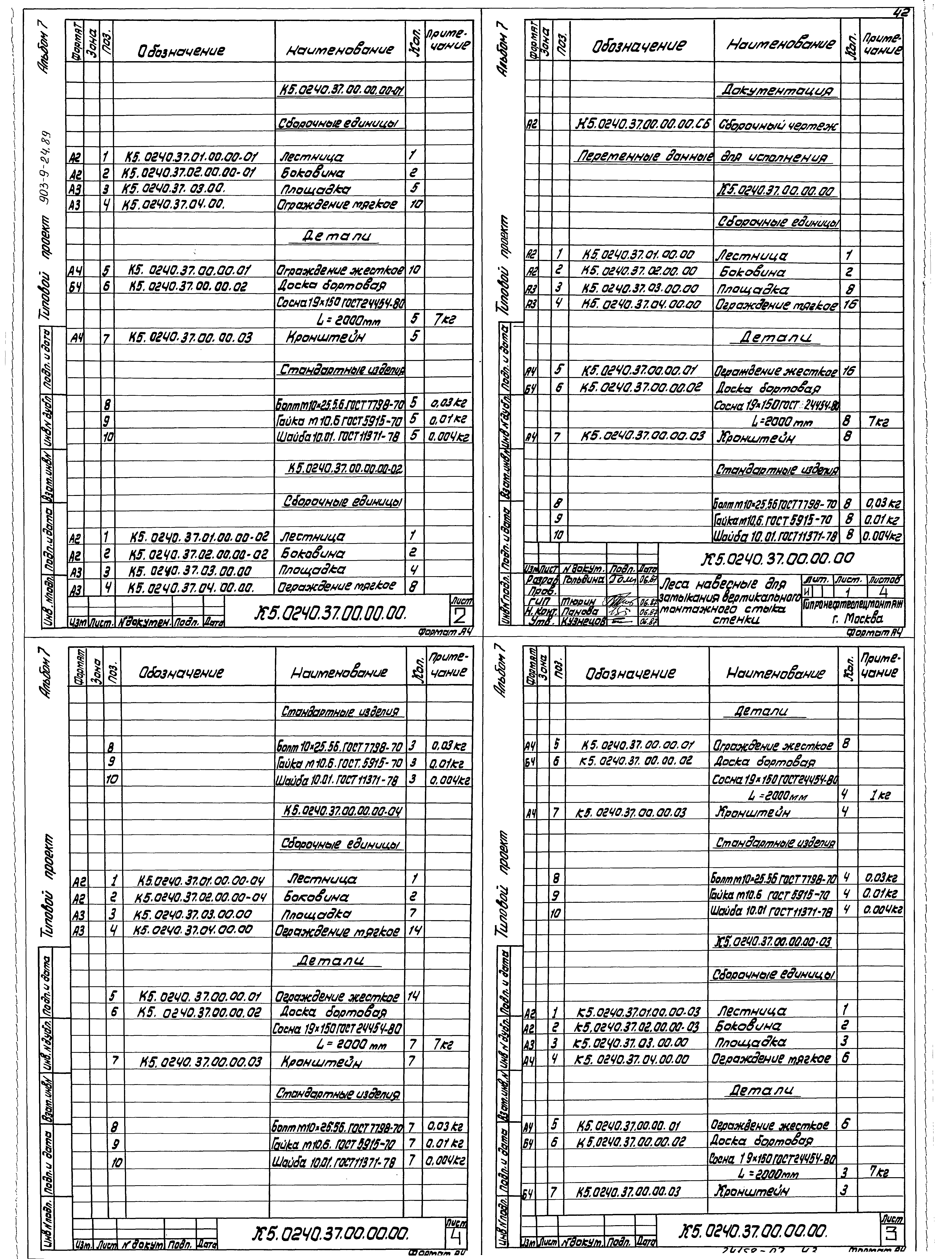 Типовой проект 903-9-24.89
