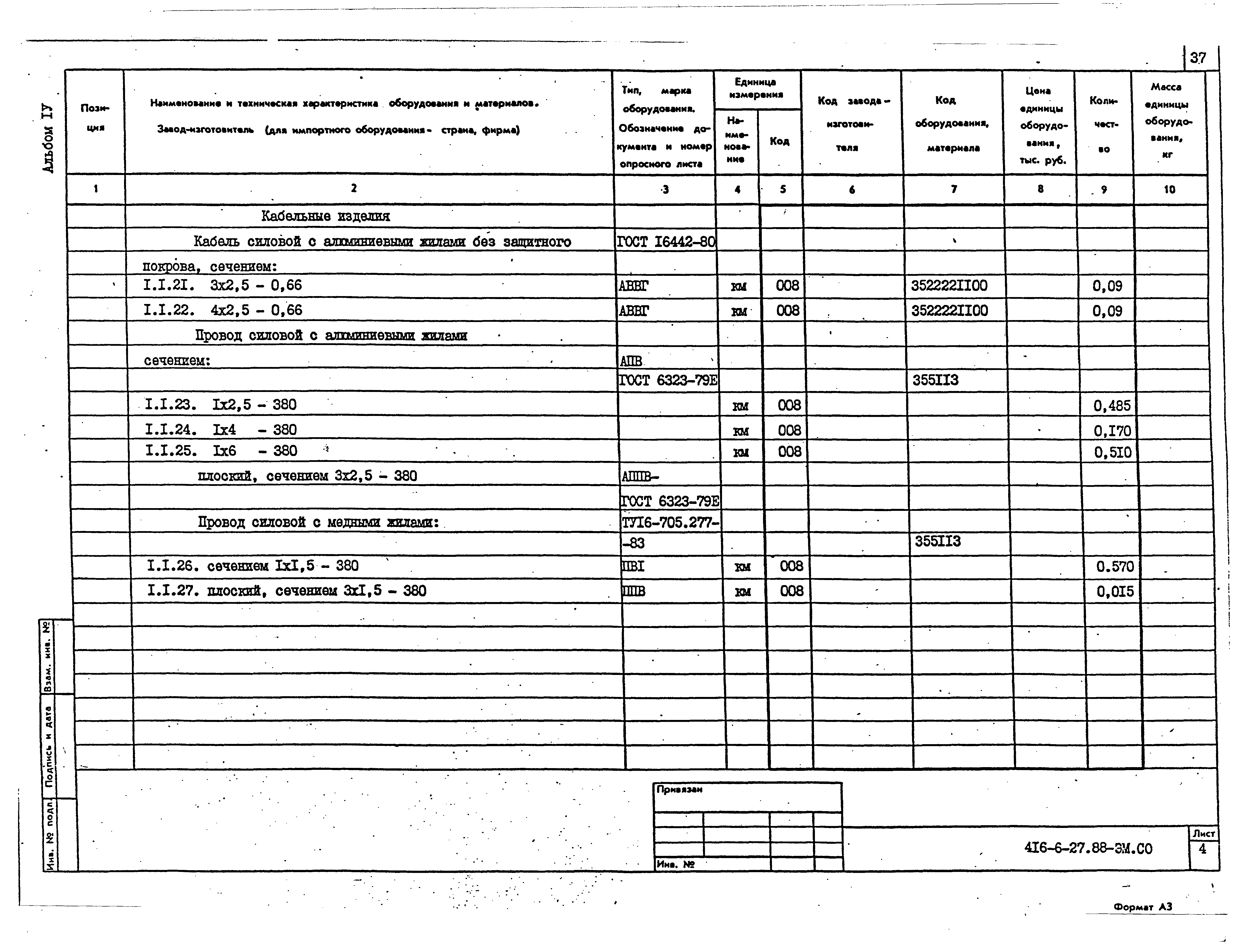 Типовой проект 416-6-27.88