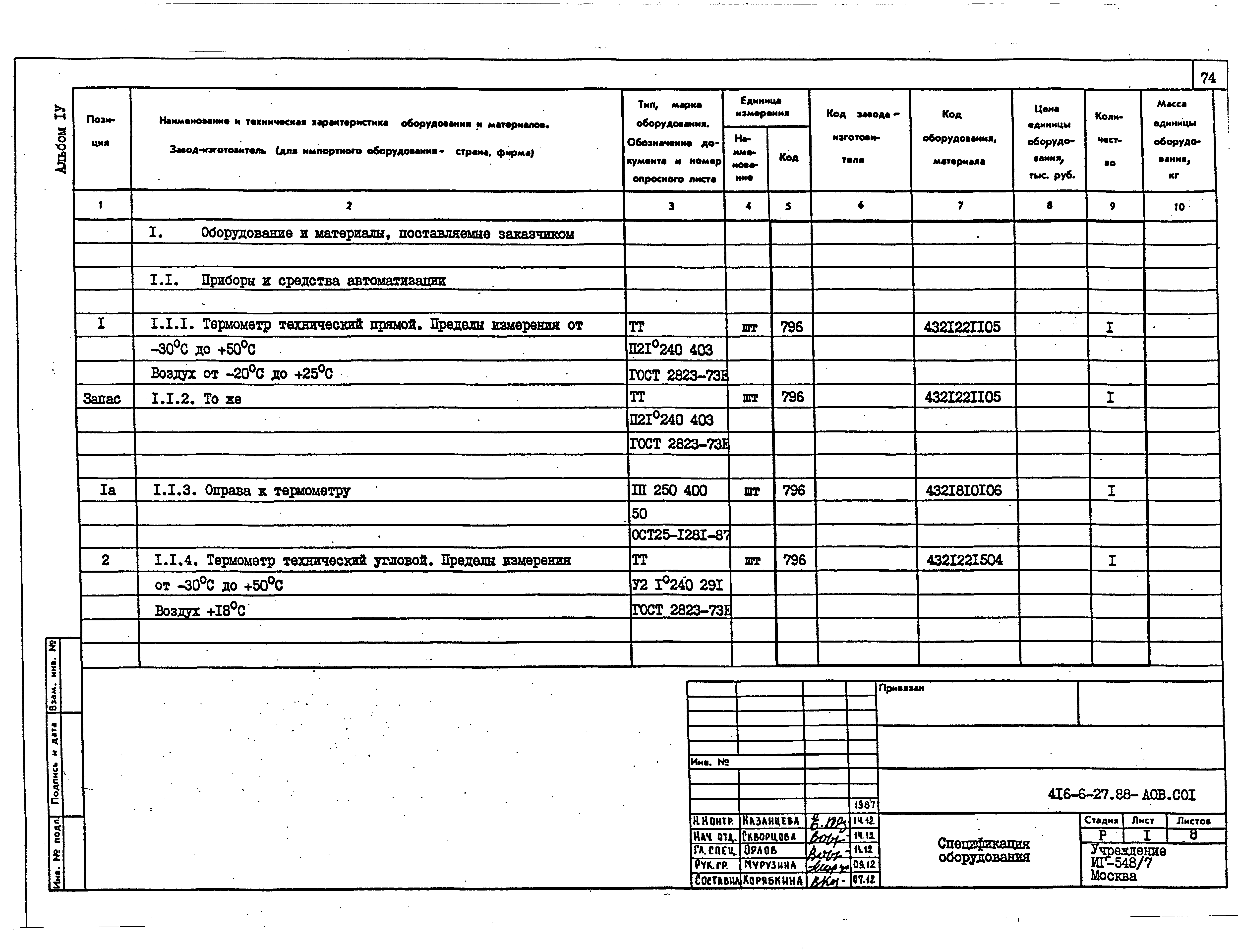 Типовой проект 416-6-27.88