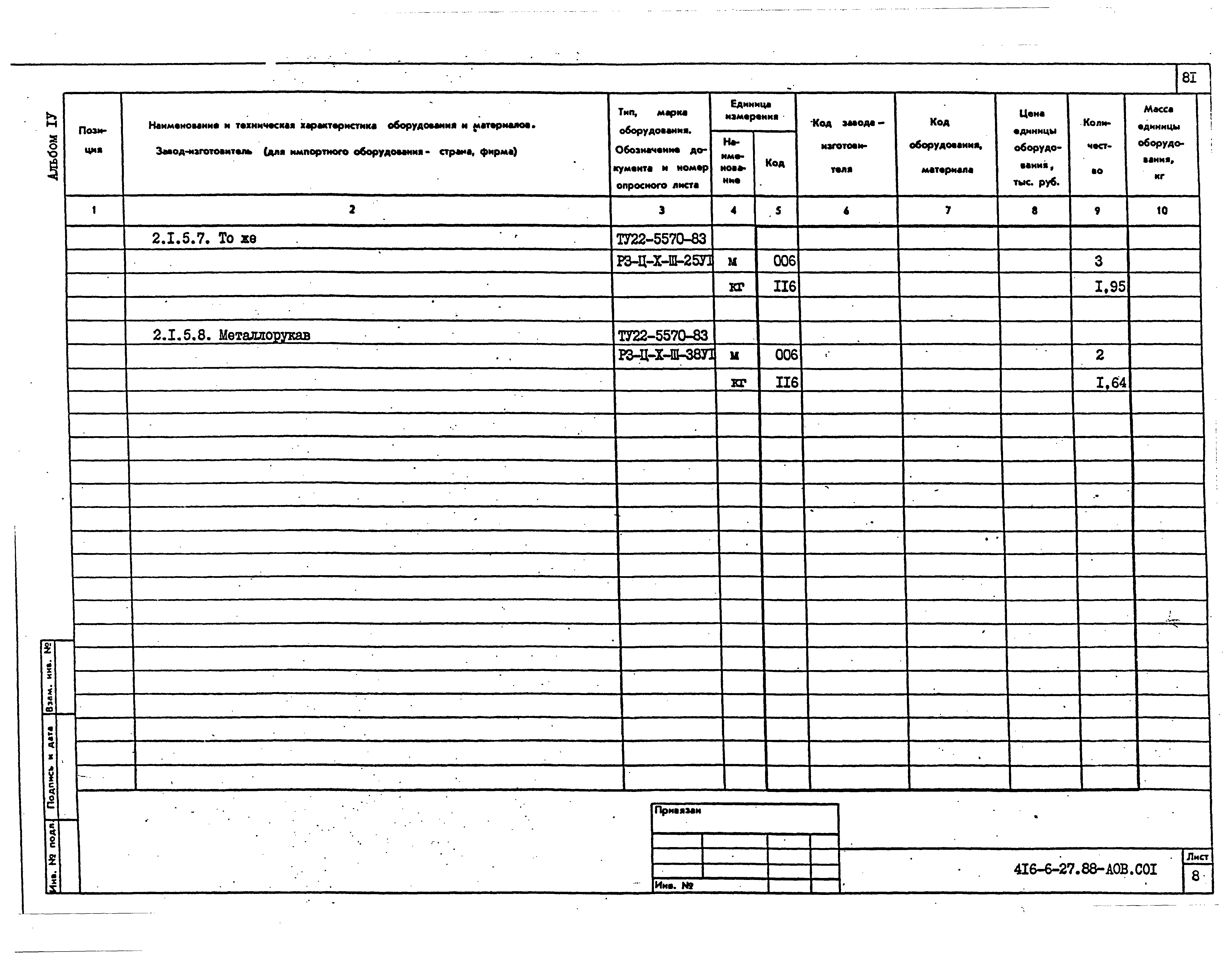 Типовой проект 416-6-27.88