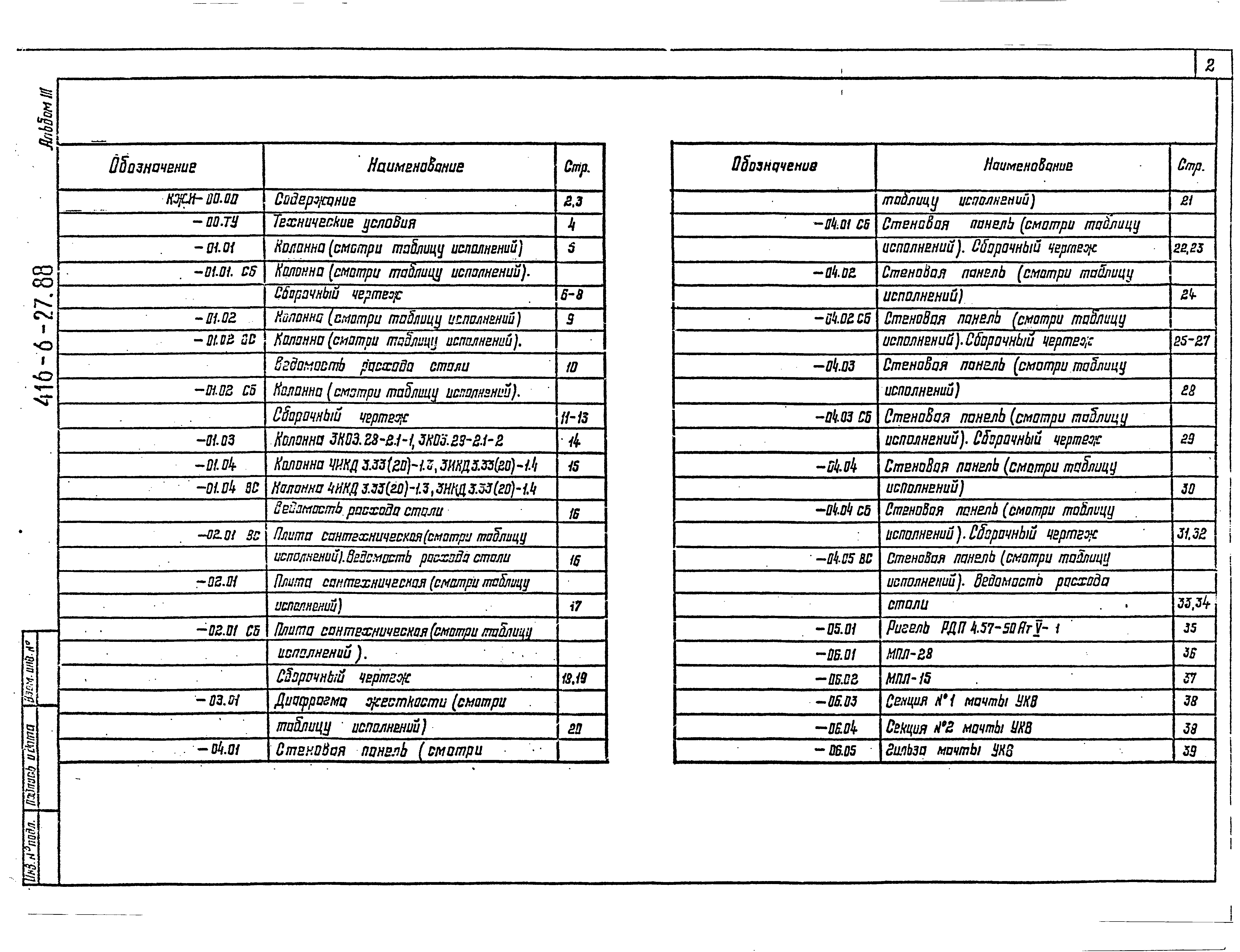 Типовой проект 416-6-27.88