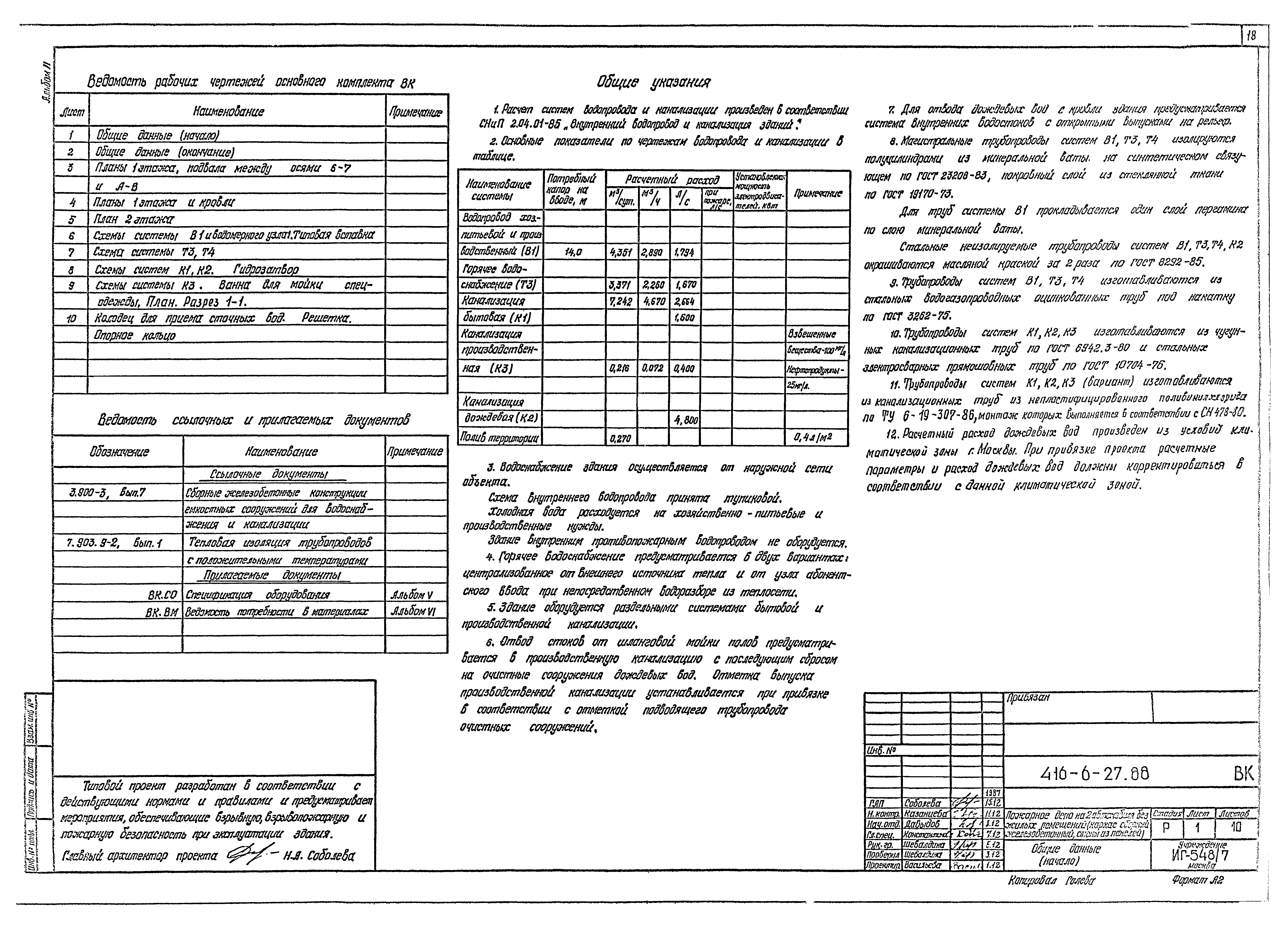 Типовой проект 416-6-27.88