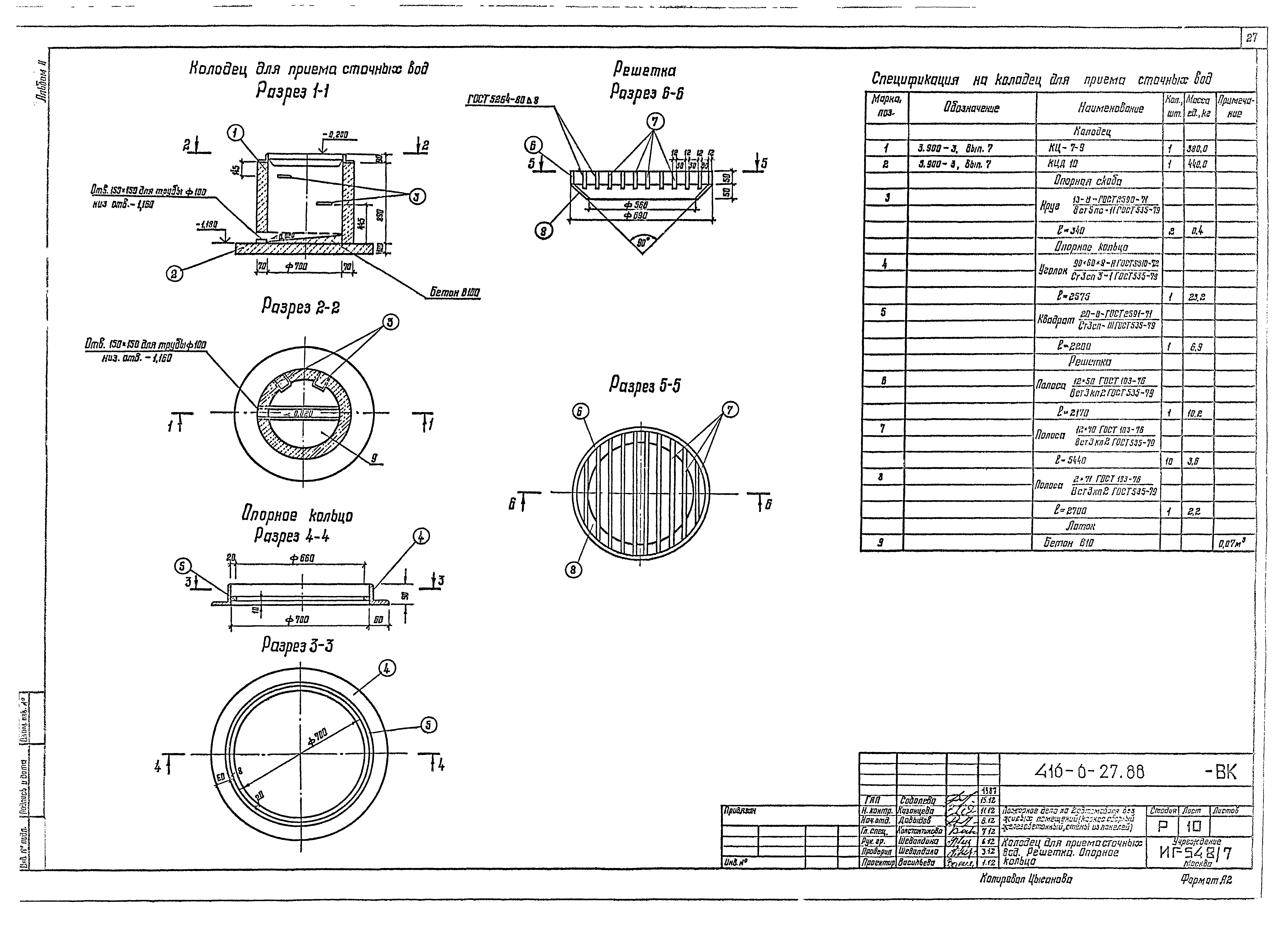 Типовой проект 416-6-27.88