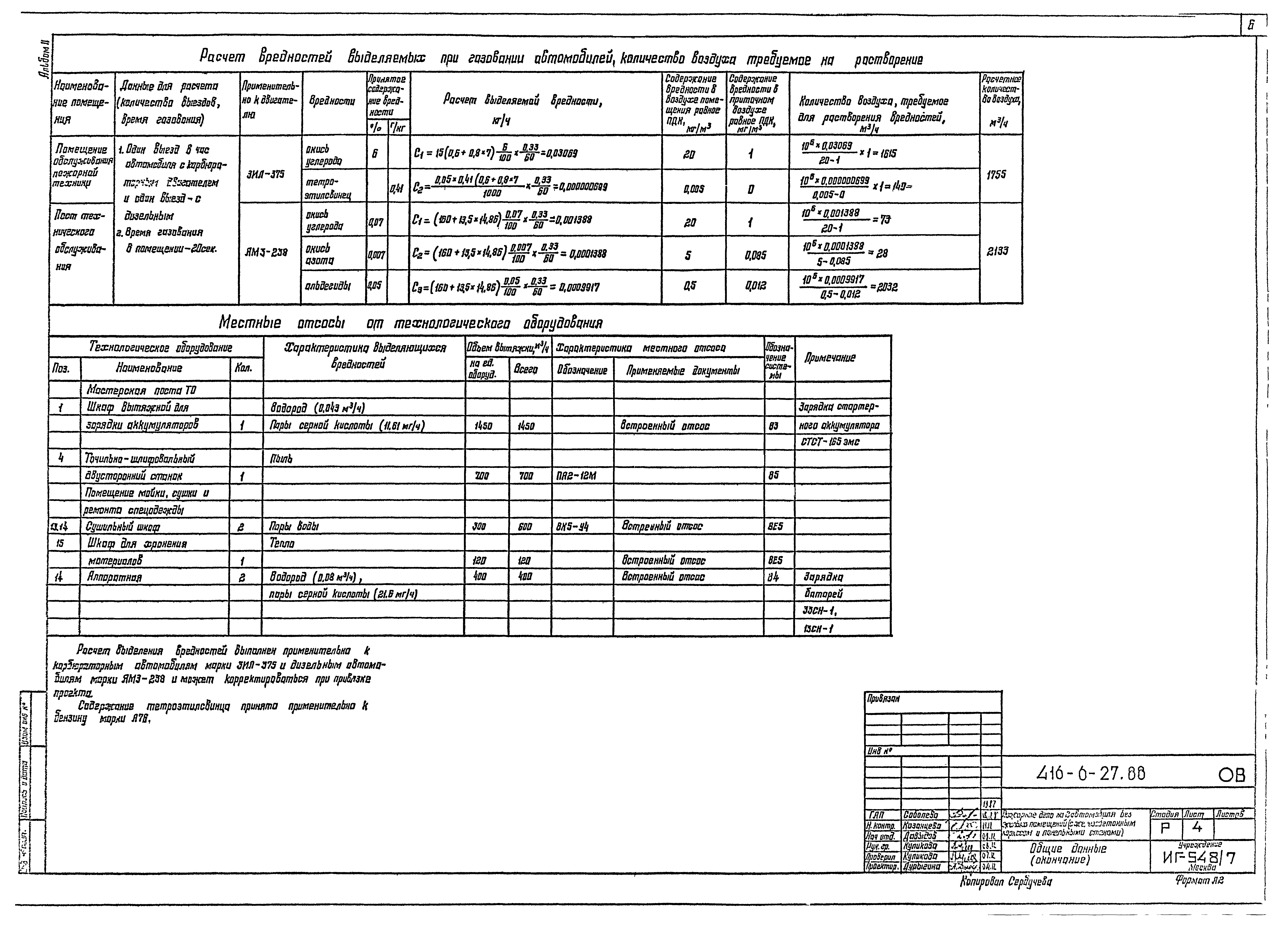 Типовой проект 416-6-27.88