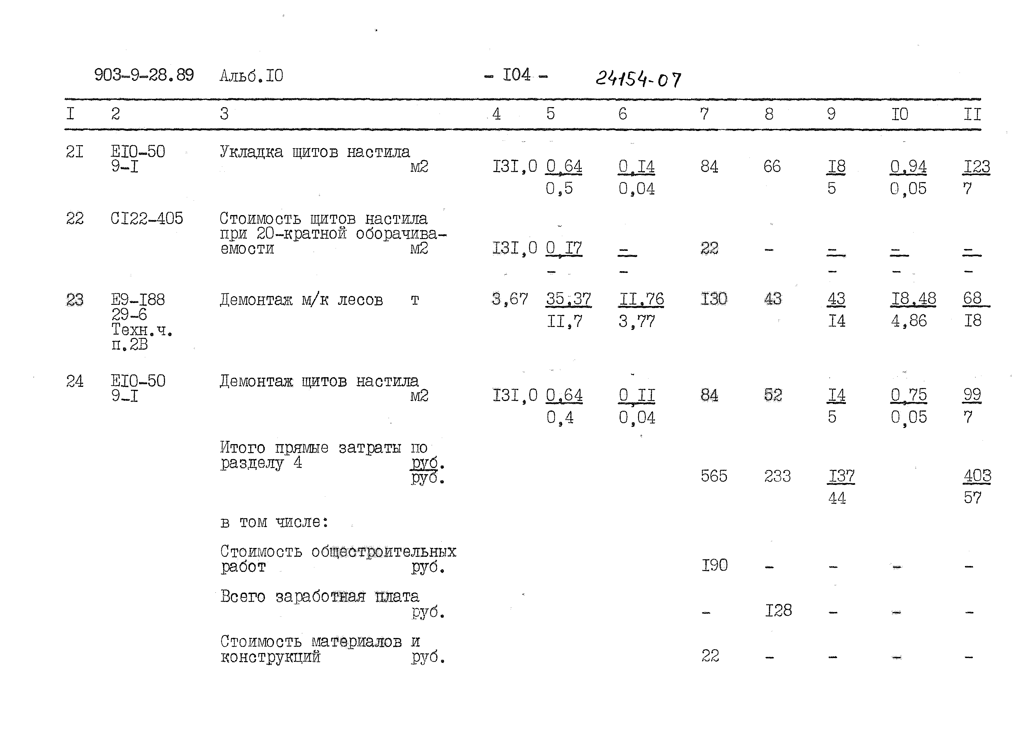 Типовой проект 903-9-28.89
