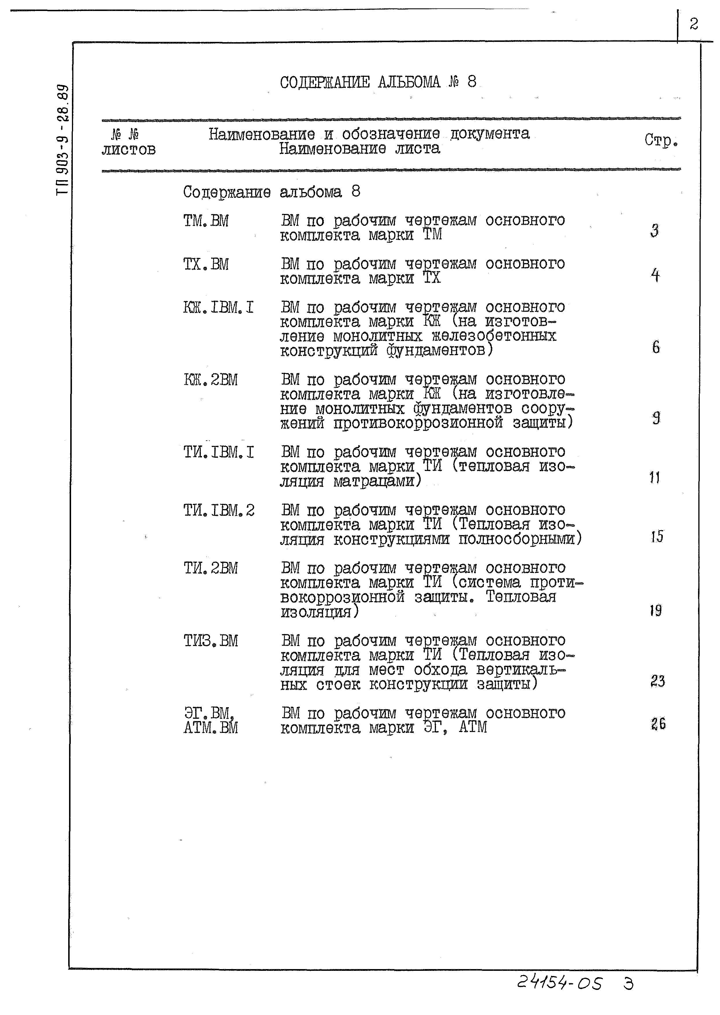 Типовой проект 903-9-28.89