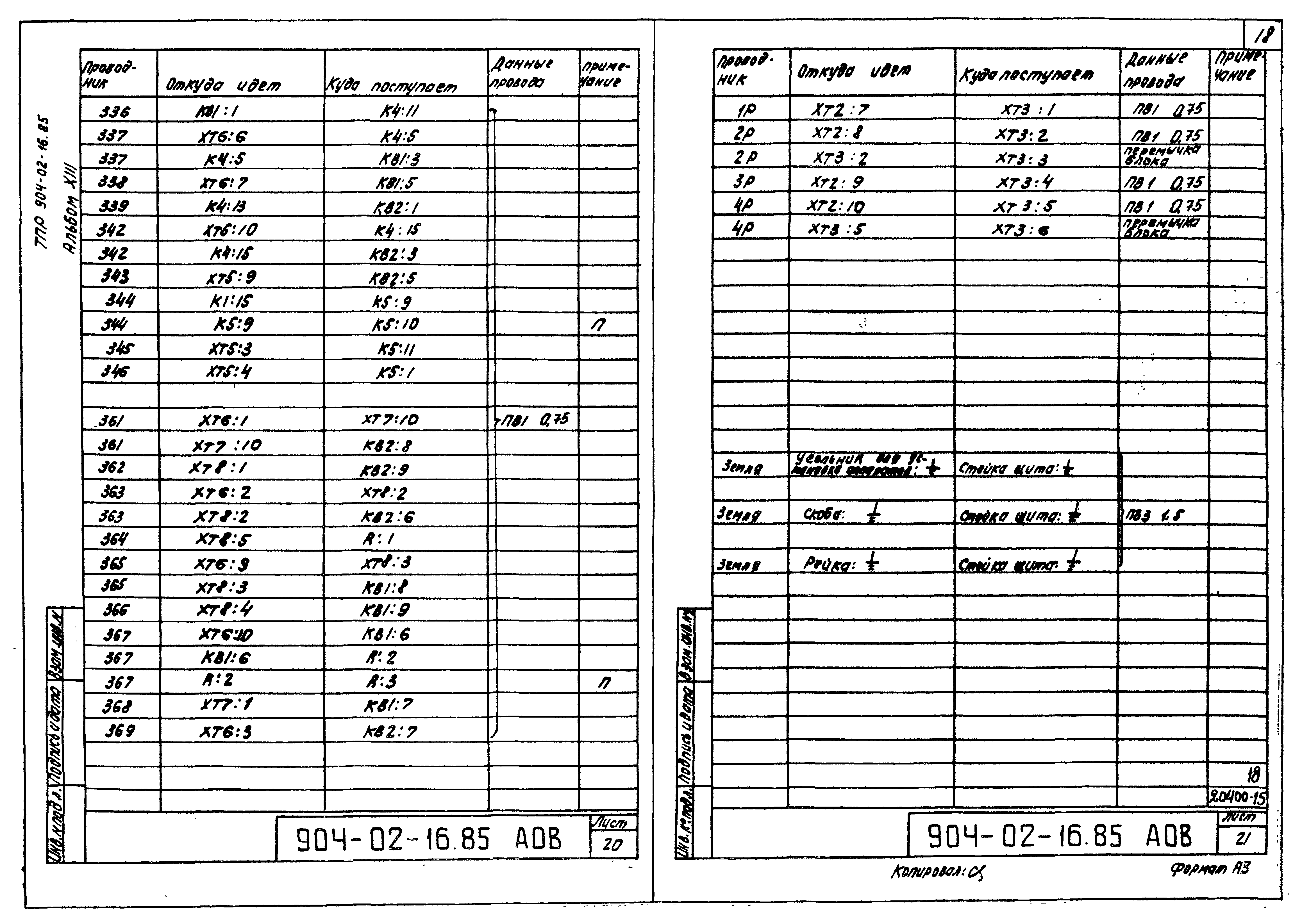 Типовые проектные решения 904-02-16.85