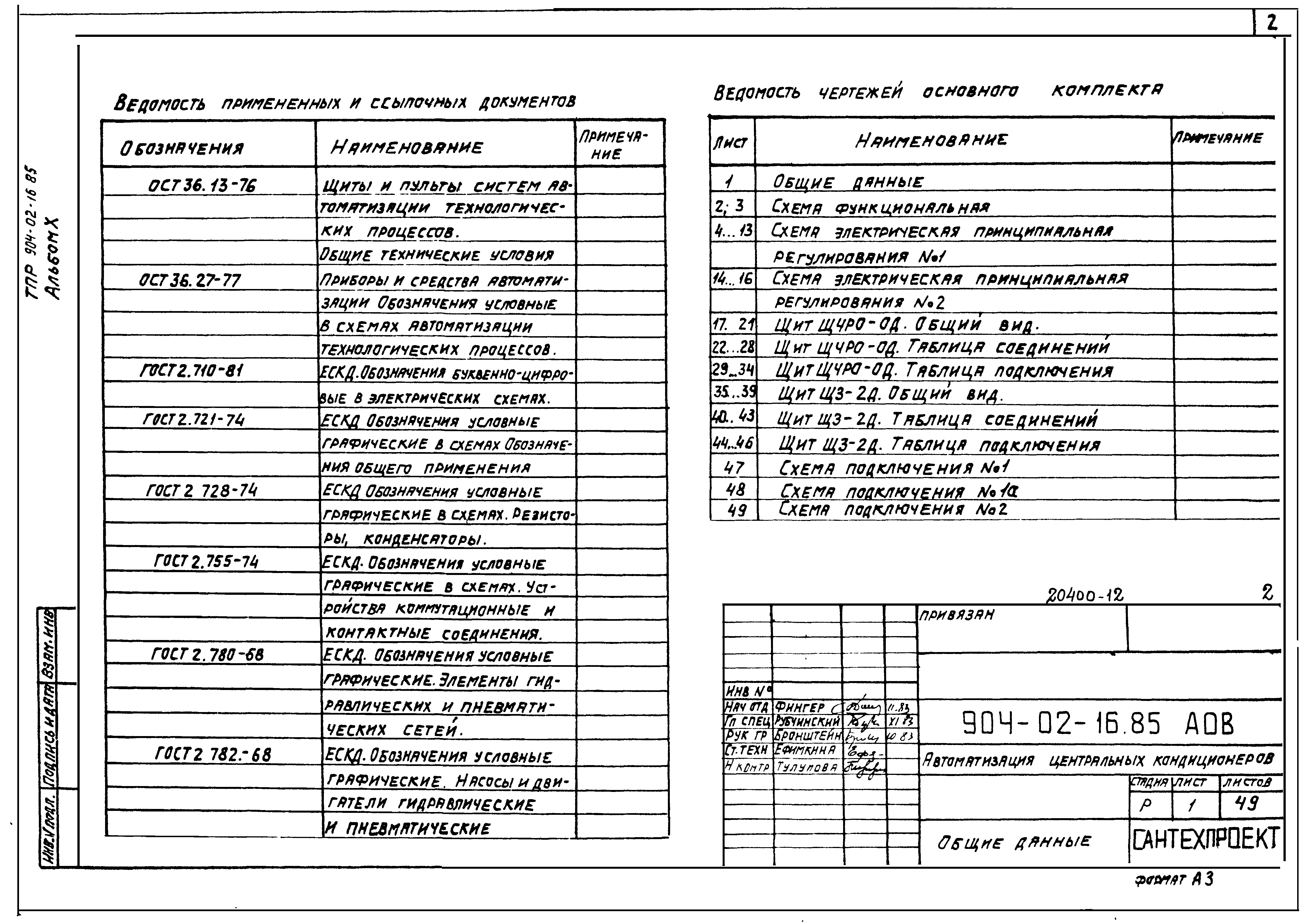 Типовые проектные решения 904-02-16.85